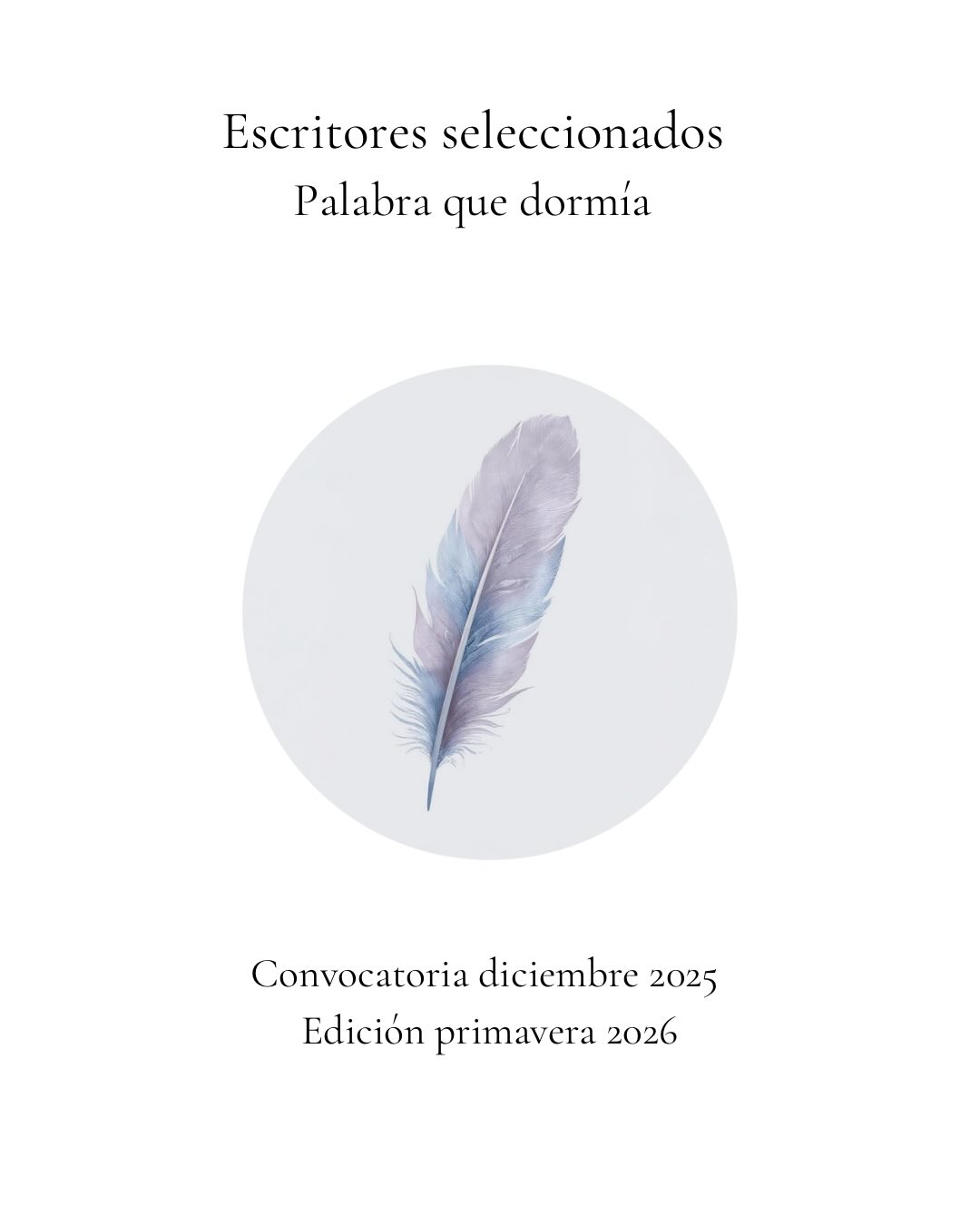 Queremos felicitar a los poetas seleccionados de la convocatoria diciembre 2025 y que serán publicados en nuestra edición de primavera 2026.
@richardaniel_19
@emanuel.aguilera.1987
@lachicasideral
@soledad.monticelli
Karol Santamaría
@doganbaskasi
@louisberto
@mariadesamotracia
Estamos seguros de que su contribución enriquecerá la voz colectiva de nuestra publicación de primavera y resonará con lectores que comparten el amor por la palabra como puente entre experiencias, culturas y miradas.
Gracias