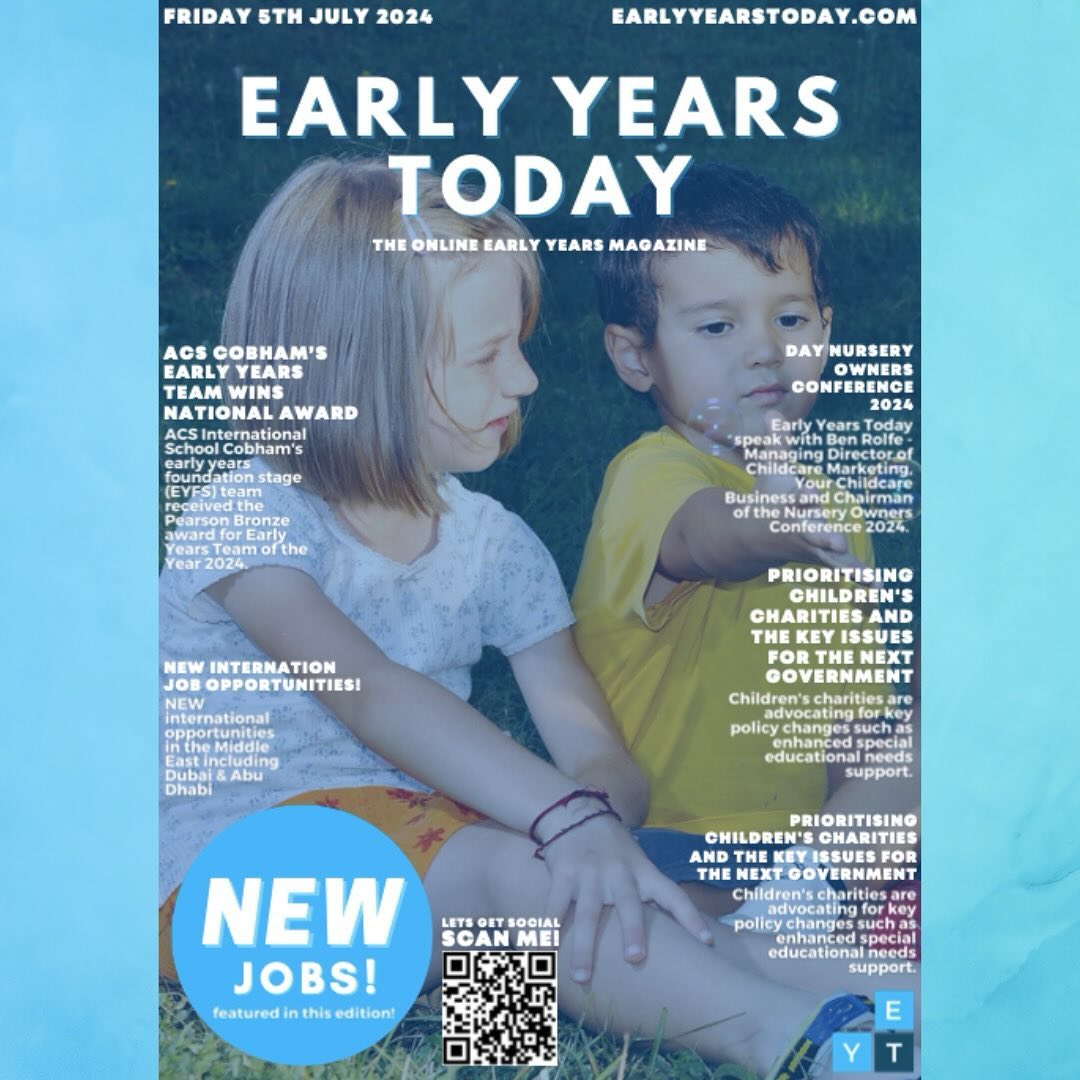 Newest edition of Early Years Today is now LIVE! Link in our bio 💻🤩