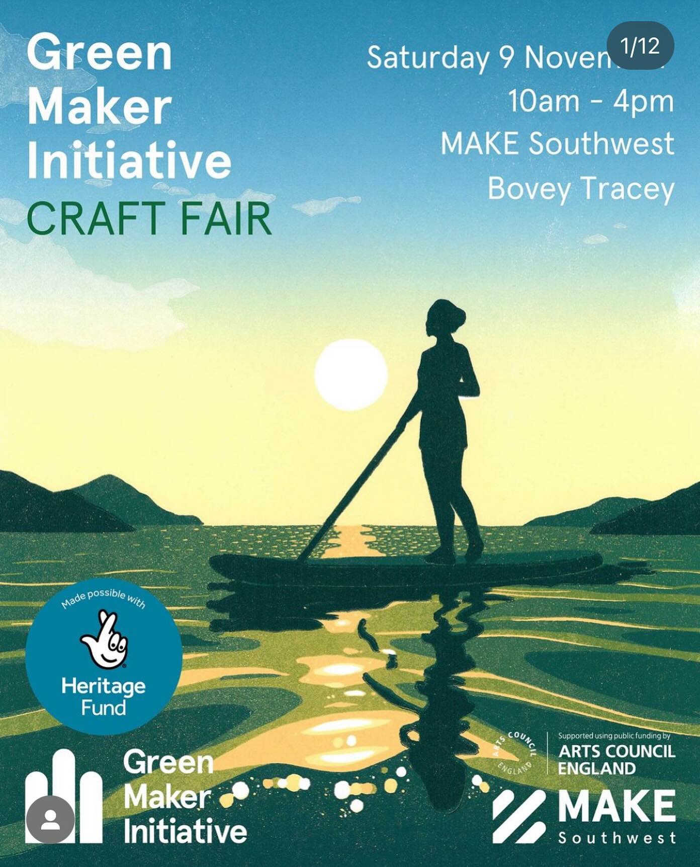 🌱Green Maker Initiative Craft Fair 🌱
This Saturday, 9 November, @makesouthwest 10-4
Meet fabulous makers committed to sustainable practice and enjoy workshops and demonstrations to complete your visit. I’ll be there all day demonstrating basketry and willow craft as well as selling my work so do come over and chat!
Hope to see you there 👋🏻🙂