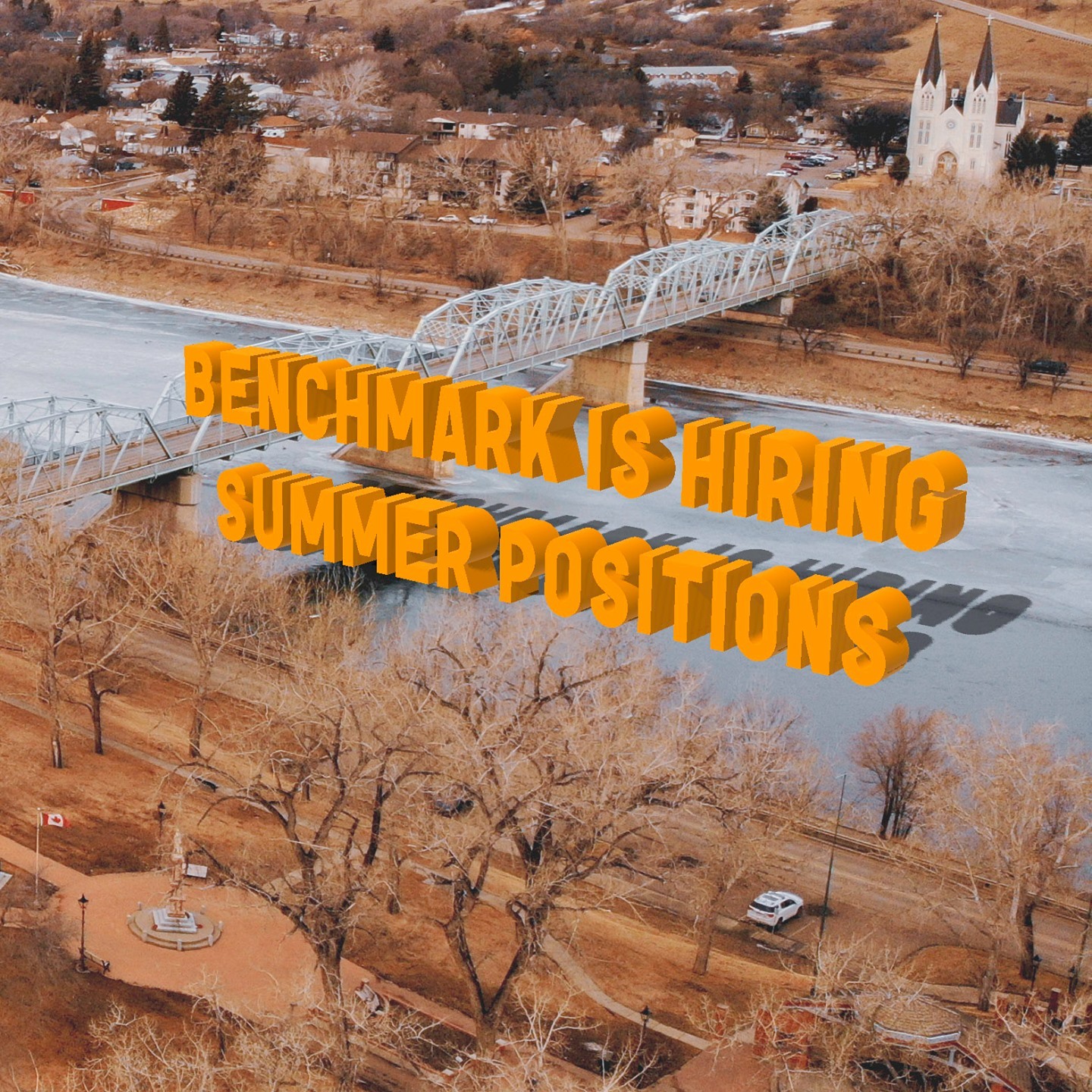 We are hiring surveyor's assistant positions starting Early April. Experience plays a factor but not a requirement. Send your resume to info@benchmarkgeomatics.com or drop one off in person.