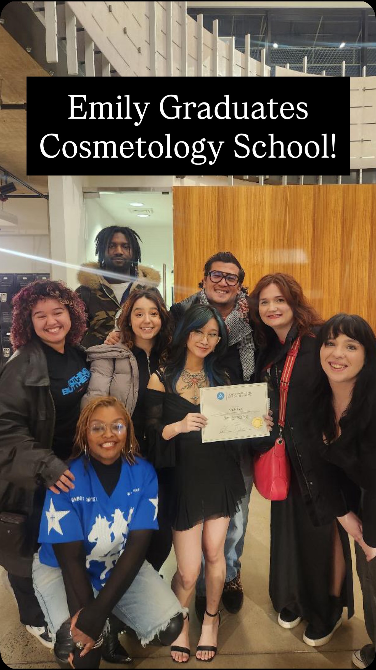 Emily is an official cosmologist, licensed by the State of Pennsylvania!! Help us congratulate her! #proudofyou #teamsupport #newgenerationofhairdressers #goemily #teamnoëlsy