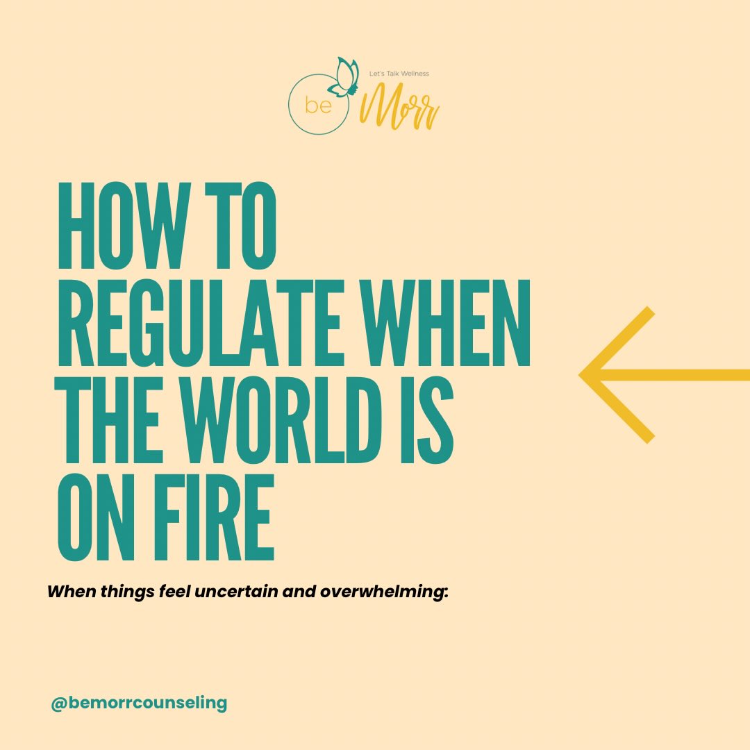 When the world feels chaotic, your nervous system feels it too 💙
Between global events, political uncertainty, and collective grief - it’s a lot. And if you’re feeling anxious, overwhelmed, or emotionally exhausted... that’s not weakness. That’s being human.
You don’t have to consume every piece of news to care. You don’t have to stay in constant anxiety to be informed.
Protecting your mental health during uncertain times isn’t ignorance - it’s survival.
What’s one way you’re protecting your peace right now? 👇🏾
#MentalHealthMatters #NervousSystemRegulation #BeMorrCounseling #ProtectYourPeace