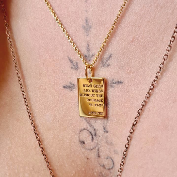 What good are wings, without the courage to fly? - @atticuspoetry
Never taking this off 🖤