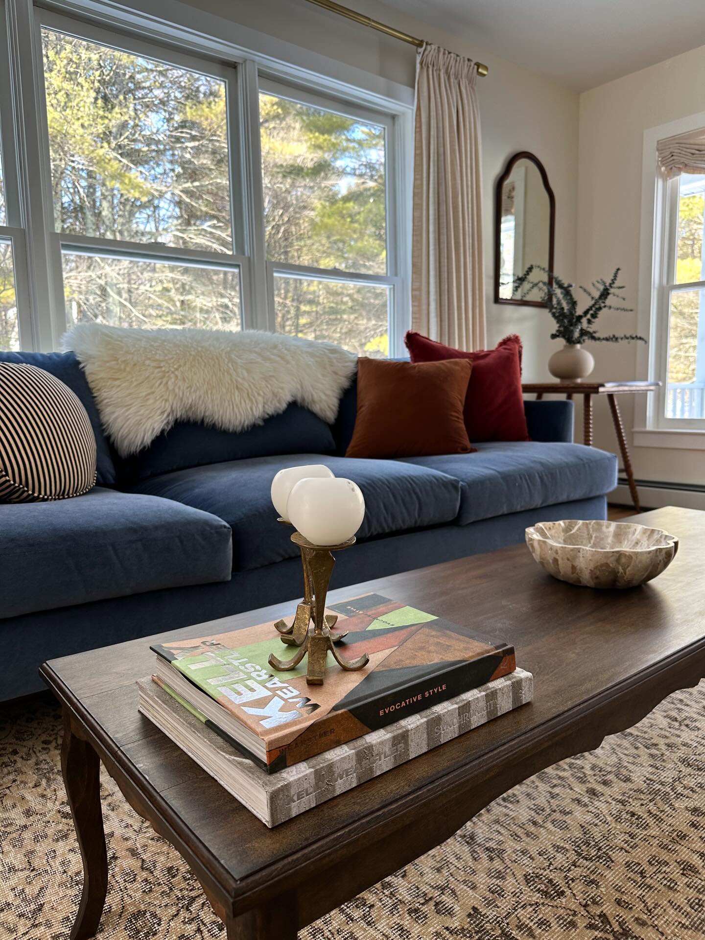Closing out the week with a furnishing project I recently wrapped for the loveliest clients.
They needed two living areas fully furnished (this is the 1st), and we took cues from traditional English interiors- richly layered, relaxed, and meant to feel lived-in from day one. Linen curtains and relaxed roman shades, patterned vintage rugs, warm woods, velvet and leather seating, and a few vintage pieces to give the space soul.
I especially love this extra-long vintage coffee table refurbished by @yavaniski_studio paired with the generous sofa- the proportions really ground the room and make everything feel comfy and effortless 🏠
The result is warm, inviting, and collected and a home that feels like it’s evolved over time, not decorated overnight. I love how this one turned out! Oh swipe for our mood board ➡️
Design by #shanalutherinteriors
#shanaluther #interiordesign #hudsonvalleyinteriors