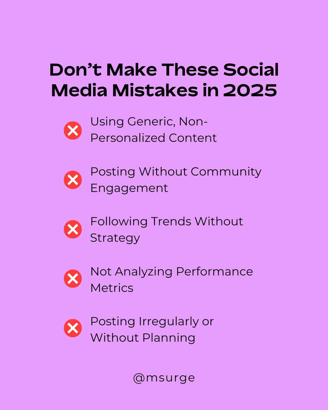 Does your social media strategy need a glow-up? ✨ Book a free discovery call today to find out 👉🏻 www.msurge.com