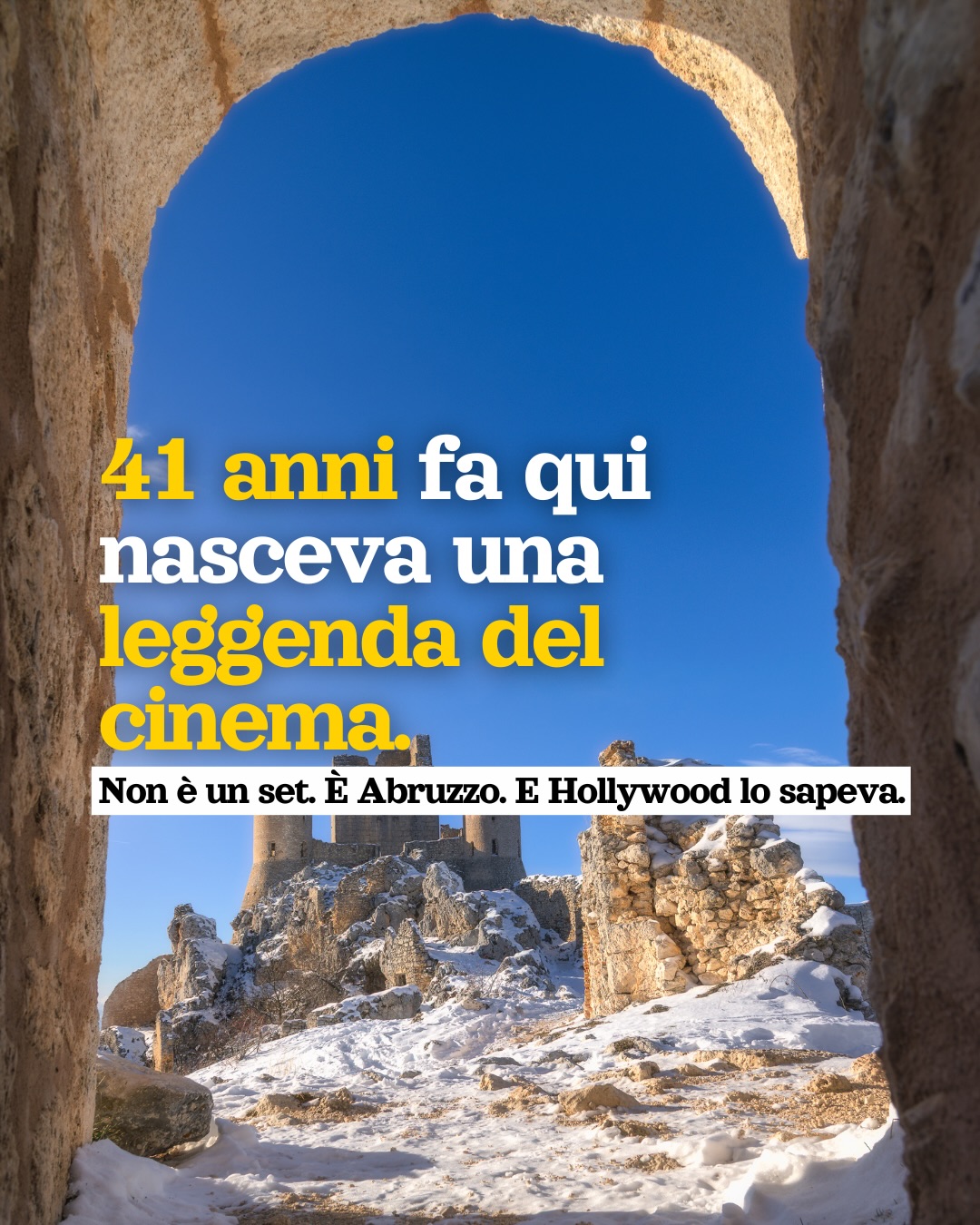 🎥41 anni fa usciva Ladyhawke. E queste non erano scenografie. Qui il cinema non ha costruito nulla.
Ha solo acceso la macchina da presa.
Ed è il motivo per cui, ancora oggi,
questi luoghi funzionano: dal vivo, prima ancora che su Instagram.
📍Abruzzo
📸 Foto Fox - Massimo Volpe
Salva il post e scrivilo nei commenti se riconosci il luogo 👈
#abruzzo #abruzzoofficial #gransasso #roccacalascio #film