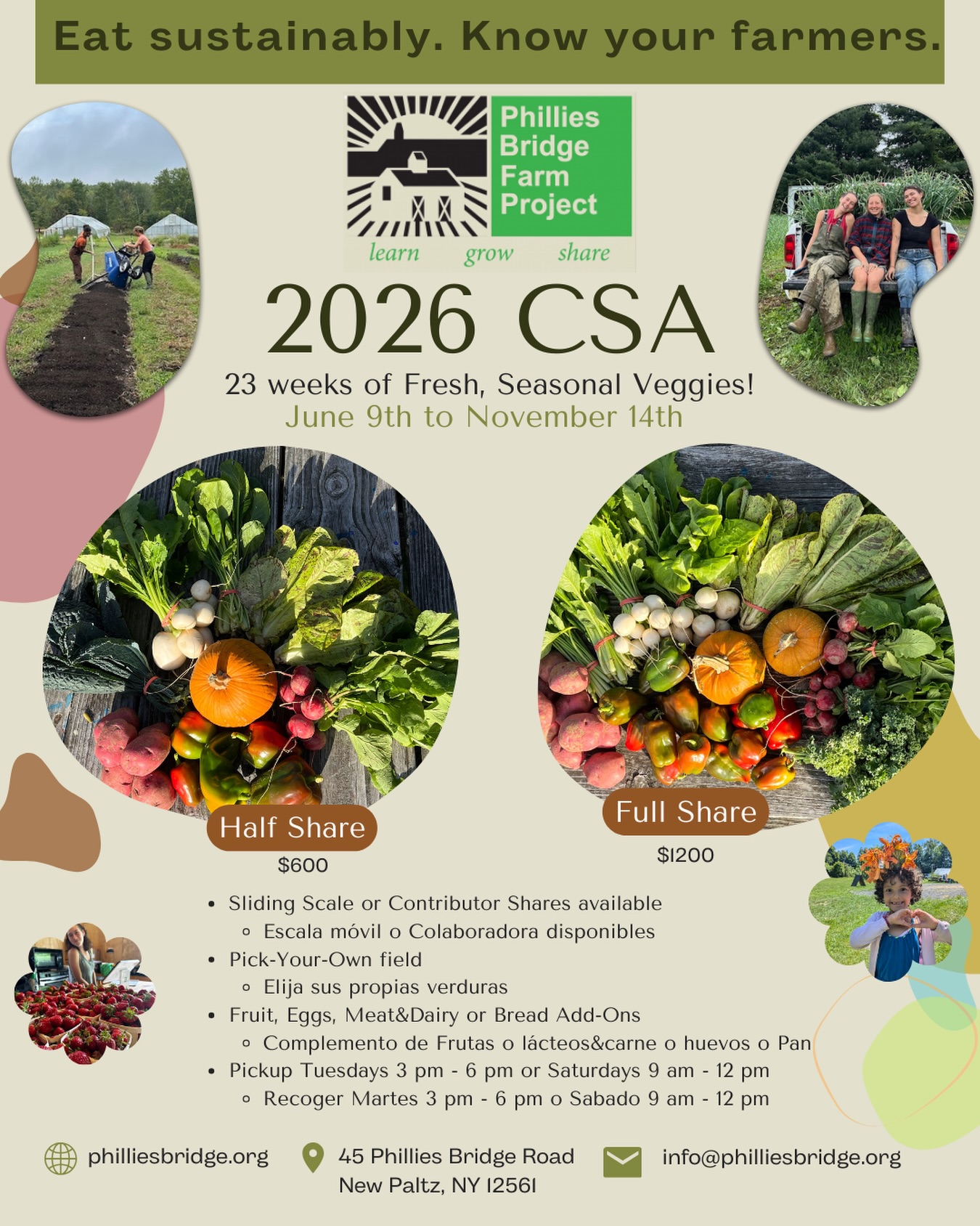 The 2026 season is just around the corner! Follow the link in our bio to sign up or learn more at www.philliesbridge.org/agriculture