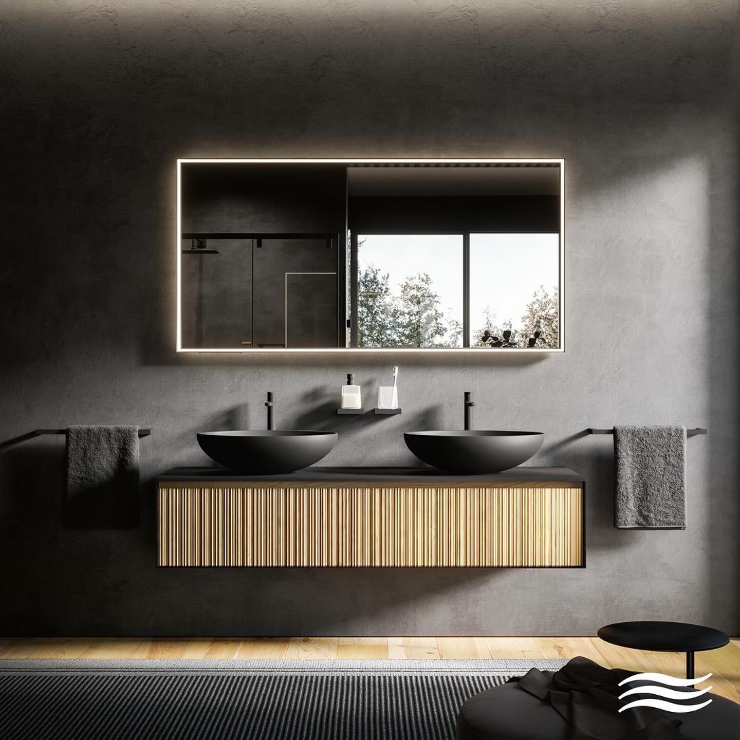 @inda_bathroom
・・・
With its iconic front, Divo always manages to stand out from the crowd 🚀
Its light version, rovere Copenhagen, combined with black Fenix is the perfect match to create a very contrasting and modern environment 🥂
To complete the picture, the mirror Pirano with its bright frame together with Divo accessories and Klar shower enclosure ✨
#bathfurniture #finiture #interiorfinishes #bathroominterior #bathrooms