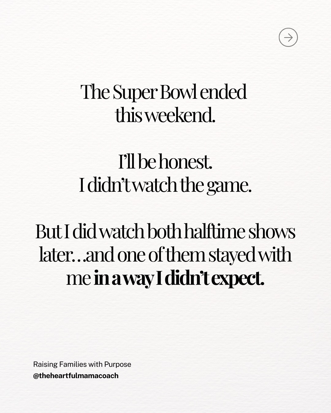 I didn’t watch the Super Bowl live.
I watched both the halftime shows later — and one of them resonated so much more with me.
For context: I am in no parts Latina, I barely speak Spanish, and I identify as Christian in my faith.
I didn’t understand every word that Bad Bunny sang, but I understood the message. A celebration of culture. A reminder that many stories belong and are welcomed here.
As an immigrant parent raising bicultural children, this isn’t abstract for me. This is my daily work.
I am intentionally raising anti-racist children. Children who will never grow up believing one ethnicity is better, smarter, more worthy, or more important than another.
Because children aren’t born with bias. They absorb what we normalize. They learn from what we say, what we don’t say, and how we respond to difference.
I want my children to feel deep pride in their ancestral roots going back to China and India — not as something secondary to being American, but as something that stands alongside it.
They don’t have to choose.
They get to be fully both.
👉This is how we raise children who can love across difference.
👉This is how we interrupt bias before it hardens.
👉This is how we build a more humane future — starting at home.
What we normalize in our families is what our children carry into the world in their tomorrow.
And that responsibility we have as parents is real.
“The only thing more powerful than hate is LOVE.” ❤️
P.S. I never heard about Bad Bunny until the Grammys and now, with his halftime show, I am officially a fan.