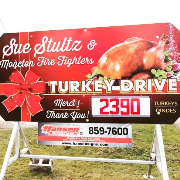 Thank you to Shoppers Drug Mart for stopping by turkey central with a donation of 333 turkeys! Merry Christmas!