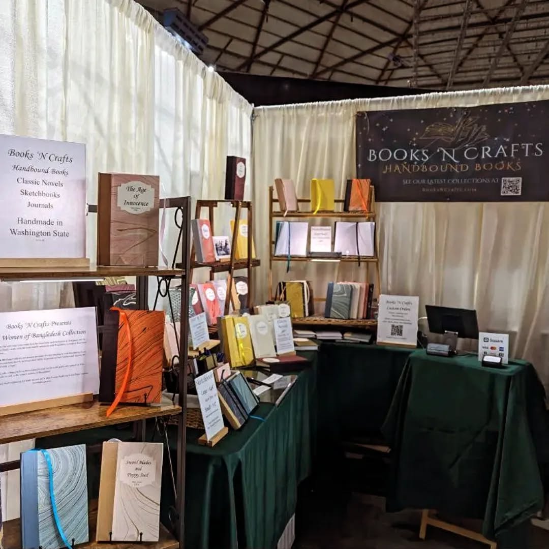 Northwest women's show! My first big one! Pretty happy with the booth layout 😁