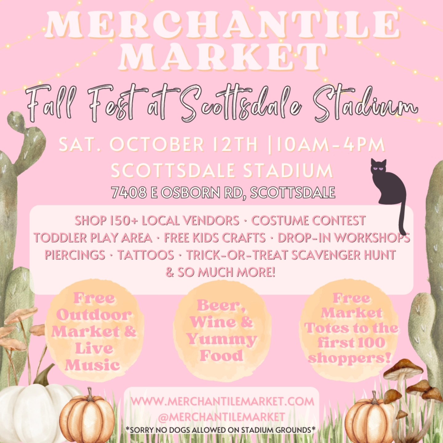 Find me at the š Merchantile Market Fall Fest š Brought to you by @themerchantile
*Donāt worry about the heat, this market will be indoors and outdoors!*
šJoin us on Saturday, October 12th, 2024, from 10am-4pm at Scottsdale Stadium for a day filled with shopping, delicious bites, refreshing sips and cozy vibes!