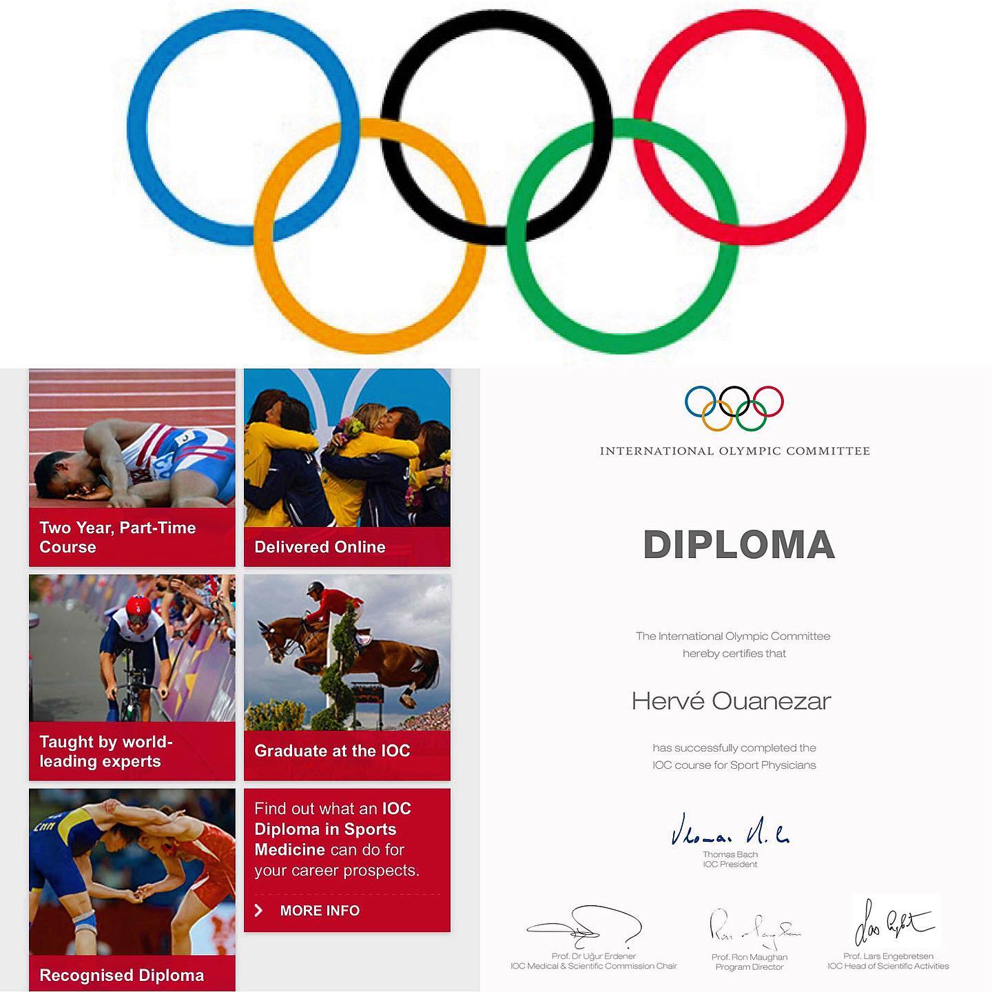Yes! Officially IOC Diploma Sports Physician! I would like to thank the IOC team for this amazing course during the last 2 years and congratulate all my colleagues of the class 2020 who made it! #sportsmedicine #kneesurgery #santigroup #dxbone