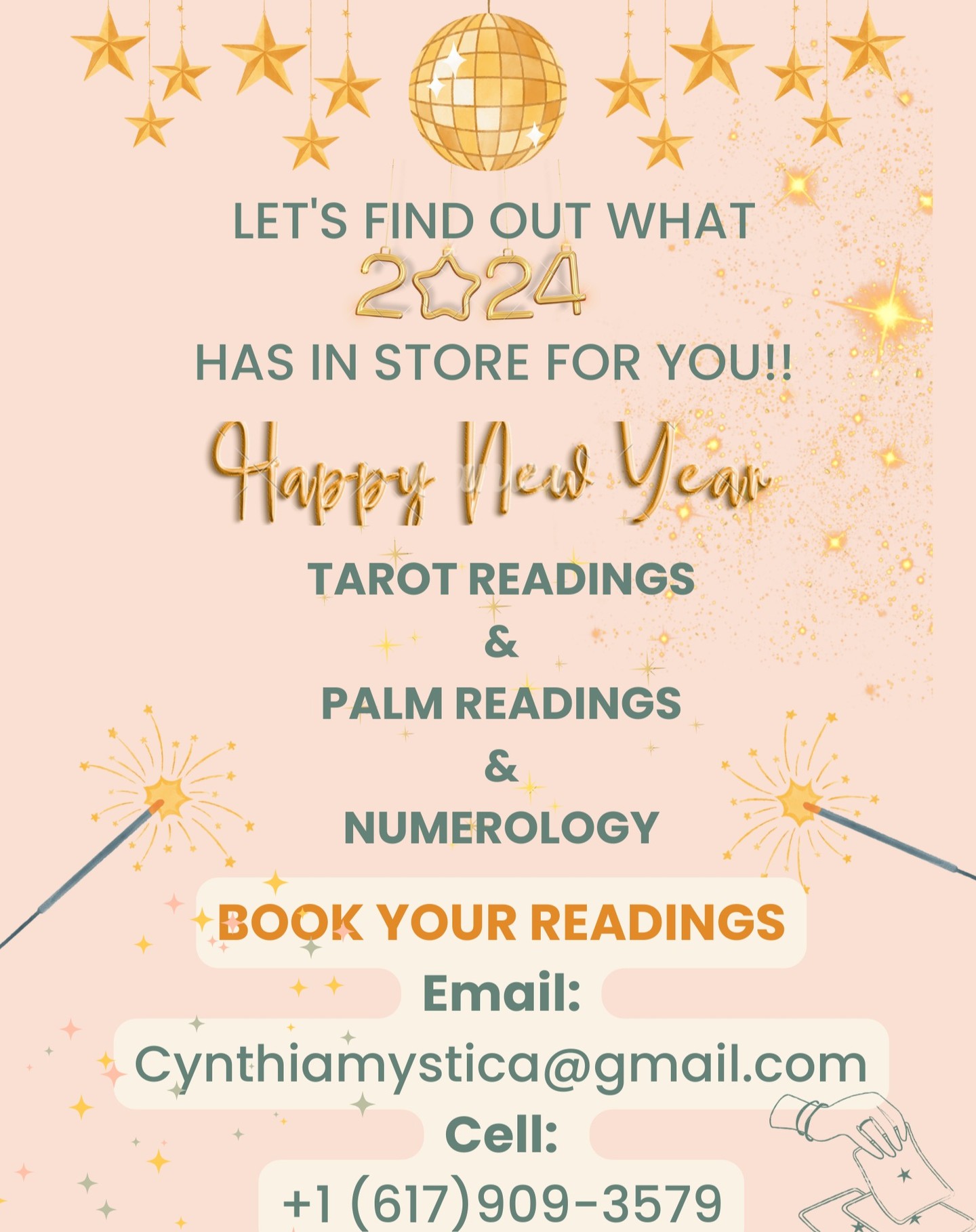 Discover What 2024 is going to bring you!! Book your readings in person or via zoom.
#astrology #chakras #divination #energy #healing #lawofattraction #lightworker #magic #magick #meditation #occult #oracle #oraclecards #pagan #tarot #tarotcards #tarotcommunity #taroteverydamnday #tarotreader #tarotreadersofig #tarotreadersofinstagram #tarotreading #tarotreadings #tarotspread #wicca #witch #witchcraft #witchesofinstagram #witchy #witchyvibes