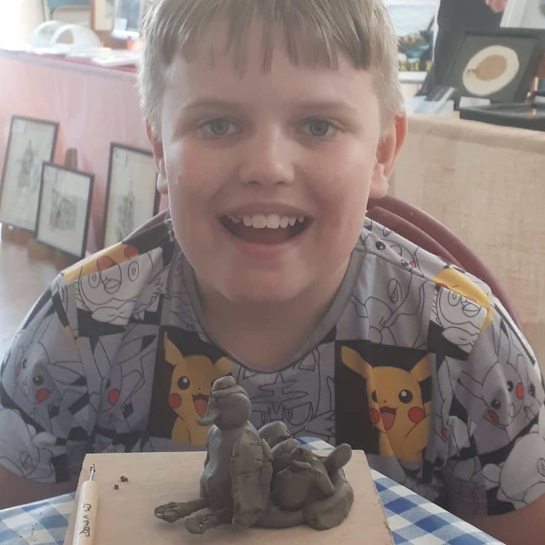 We are loving Liam's Penguin Paradise. #granthammusem #youngartists #art #artists #creative #investsk