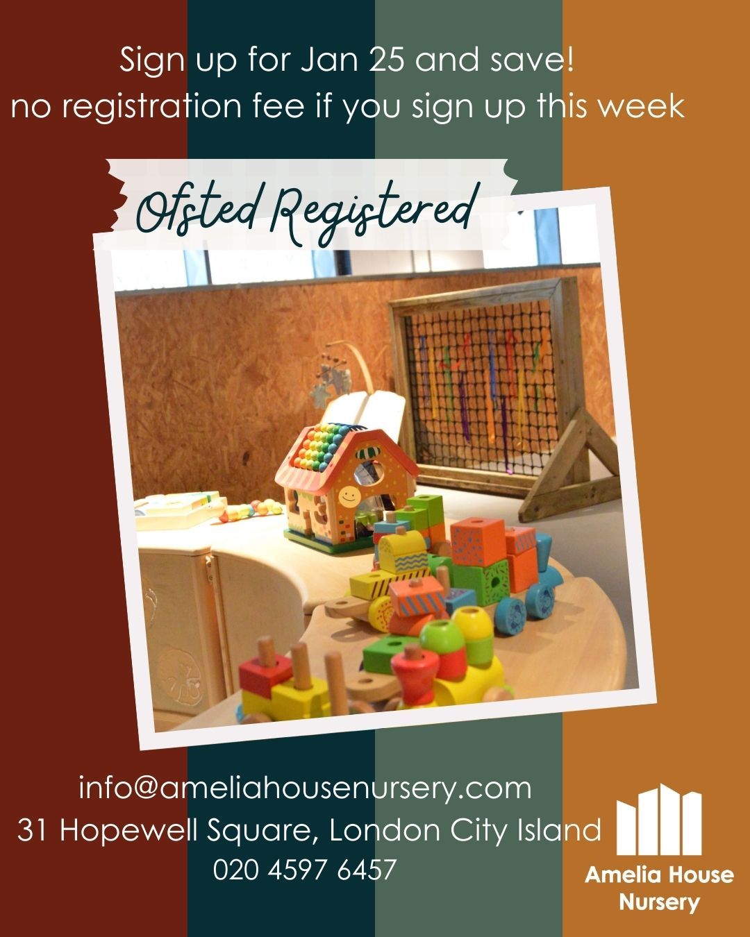 Brand new nursery now open for new registrations at London City Island! Modern, bright with lots of space for your little one to play, explore and learn. Book your showaround and secure your place for next term
#leamouthpeninsula #londonchildcare #nurserydecor #nurseryroom #baby #toddler
#LondonCityIsland #theislander #GoodluckHope #ameliahousenursery #businessowners #london #eastlondon #eastlondonnursery #meettheislanders #nursery