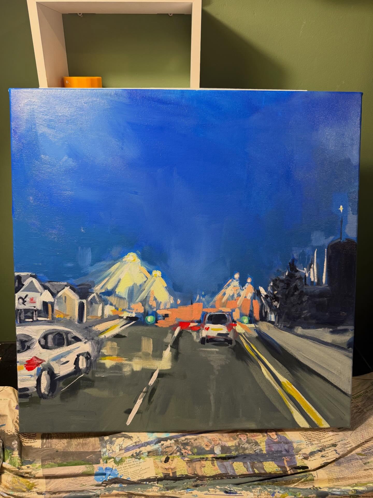 Felixstowe Road Traffic Lights, Ipswich study
Been meaning to paint this for some time, it’s very different to my normal subjects but I love playing with light and dark.
#ipswich #landscapepaintings #nightpainting #arcylicpainting #suffolkartist