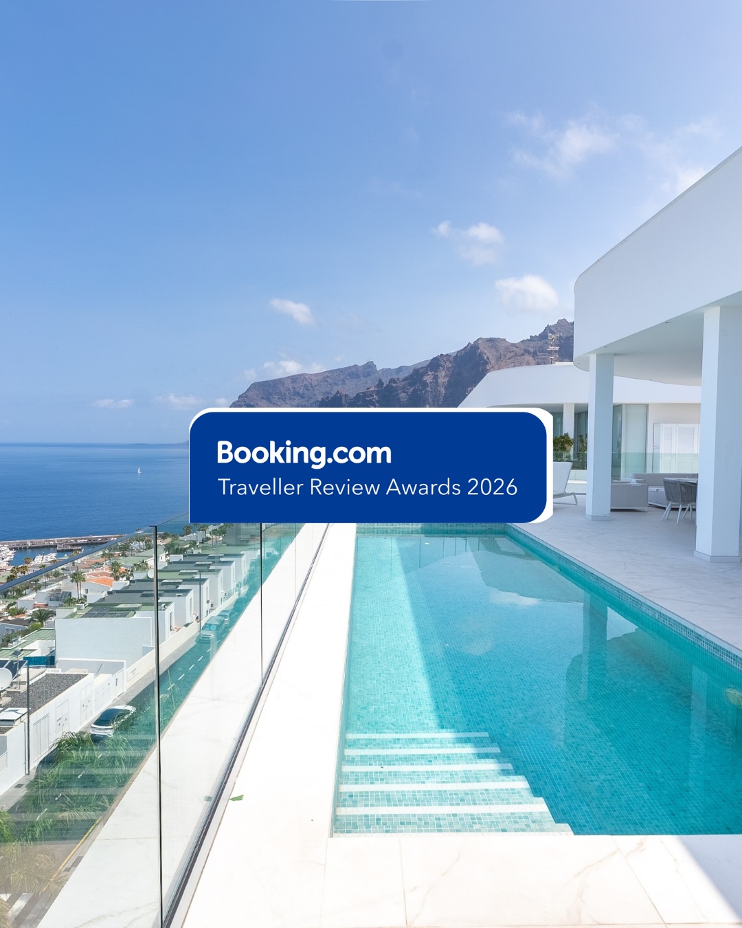 Thank you for the love. Truly 💛
We’re incredibly honored to receive the Booking Traveller Award 2026.
This recognition means a lot to us, and we know one thing for sure: it wouldn’t exist without you 🫶
To our guests, followers, friends and supporters, thank you for the trust, the kind words and the
beautiful reviews.
And a heartfelt thank you to @bookingcom as well, for this award and the continued collaboration.
Being a small part of your boutique vacation in Los Gigantes, Tenerife, whether it’s waking up to a 180-degree sea view or enjoying quiet moments in luxury rental apartments with private heated pools, is something we’ll never take for granted 🐚
We’re deeply grateful and can’t wait to help you create many more unforgettable vacation memories.
With love,
Steffi & Bart
____
#travelleraward #bookingcom #luxuryvacationrentals #boutiquevacation #discovertenerife
• Luxury vacation rentals, boutique vacation Tenerife, Los Gigantes, private pool, sea view, Traveller Award 2026