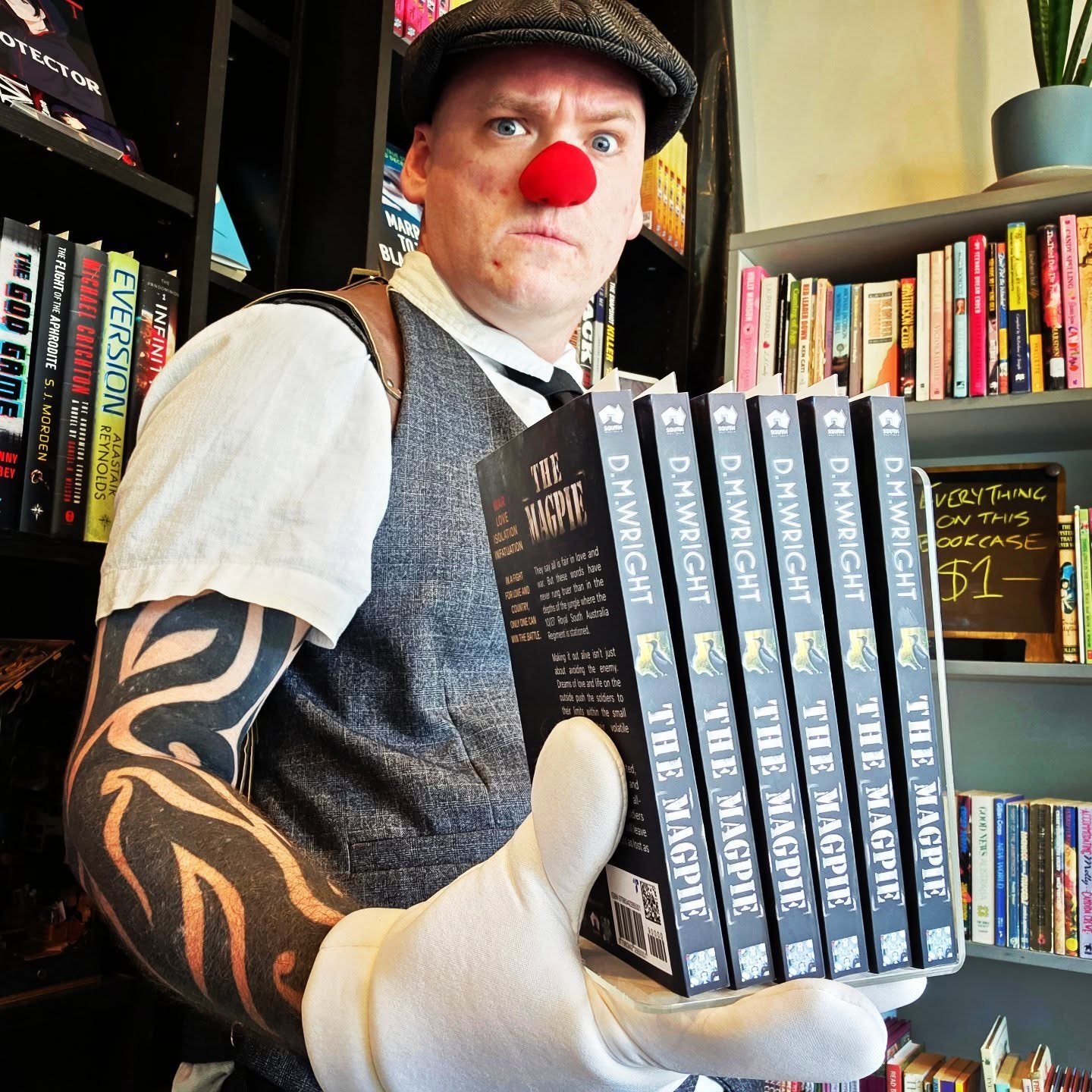 "THE MAGPIE" by Australian Author D. M. Wright.
It's Chekhov’s "The Seagull" as it's never been done before...
DMWproductionsAus.com (Best viewed on desktop version)
WAR, LOVE, ISOLATION, INFATUATION.
They say all is fair in love and war. But these words have never rung truer than in the depths of the jungle where 10/27 Royal South Australia Regiment is stationed.
Making it out alive isn’t just about avoiding the enemy. Dreams of love and life on the outside push the soldiers to their limits within the small confines of their volatile contingent.
Family ties are tested, friendships questioned, and infatuation becomes all-consuming as the soldiers grapple with how they will leave the war – whole or just as lost as before.
In a fight for country and love, only one can win the battle.
Amazon.com/Author/DMWright
DMWproductionsAus.com (Best viewed on desktop version)
#booktube #books #bookstagram #booksformen #clown