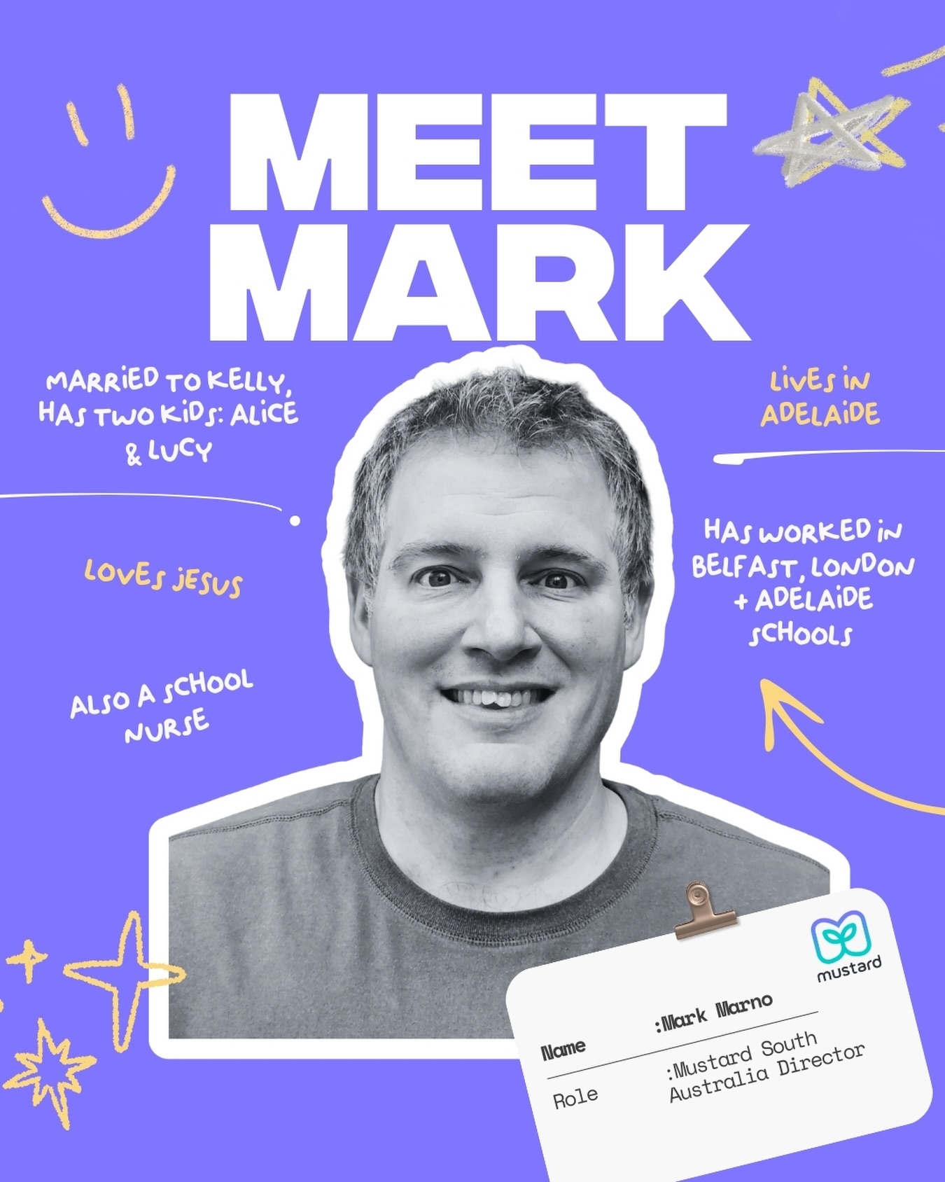 Meet our new South Australian State Director, Mark Marno! ✨
Mark has worked with young people for many years, during his time working in schools across Belfast, London and now in Adelaide.
We’re so excited to have him on the team and cannot wait to see how God uses him to empower more young people to share their faith in schools!
Say ‘Hi’ to Mark in the comments 👇🏼