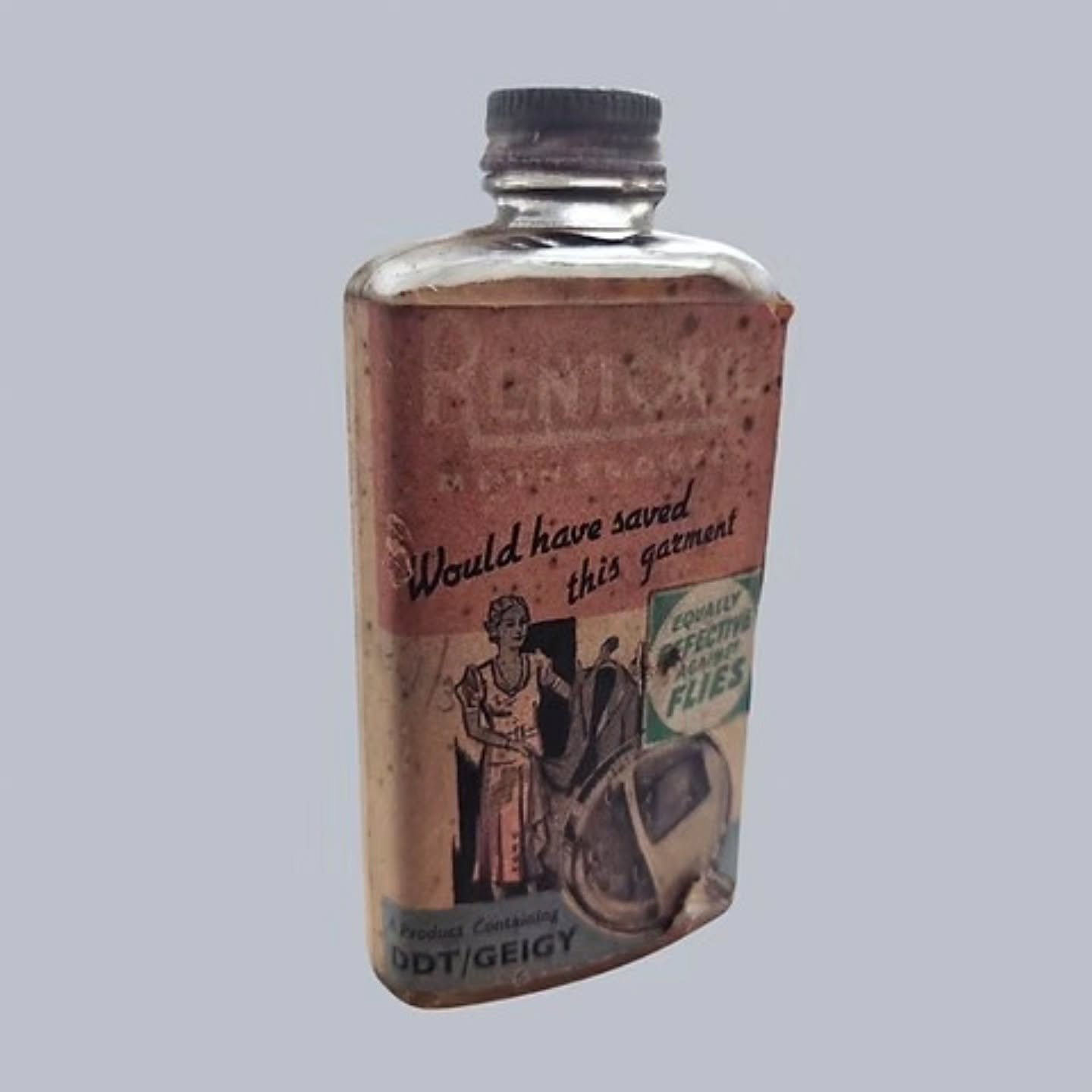 Vintage Rentokil Mothproofer Bottle with Original Label – DDT / Geigy | https://share.google/VxvTi8vsarLrdrYUu #stufftoyouandme