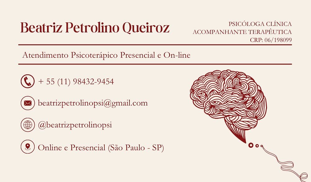 • Agenda aberta para atendimentos •
Interessados, entrem em contato pelo canal de sua preferência 😊