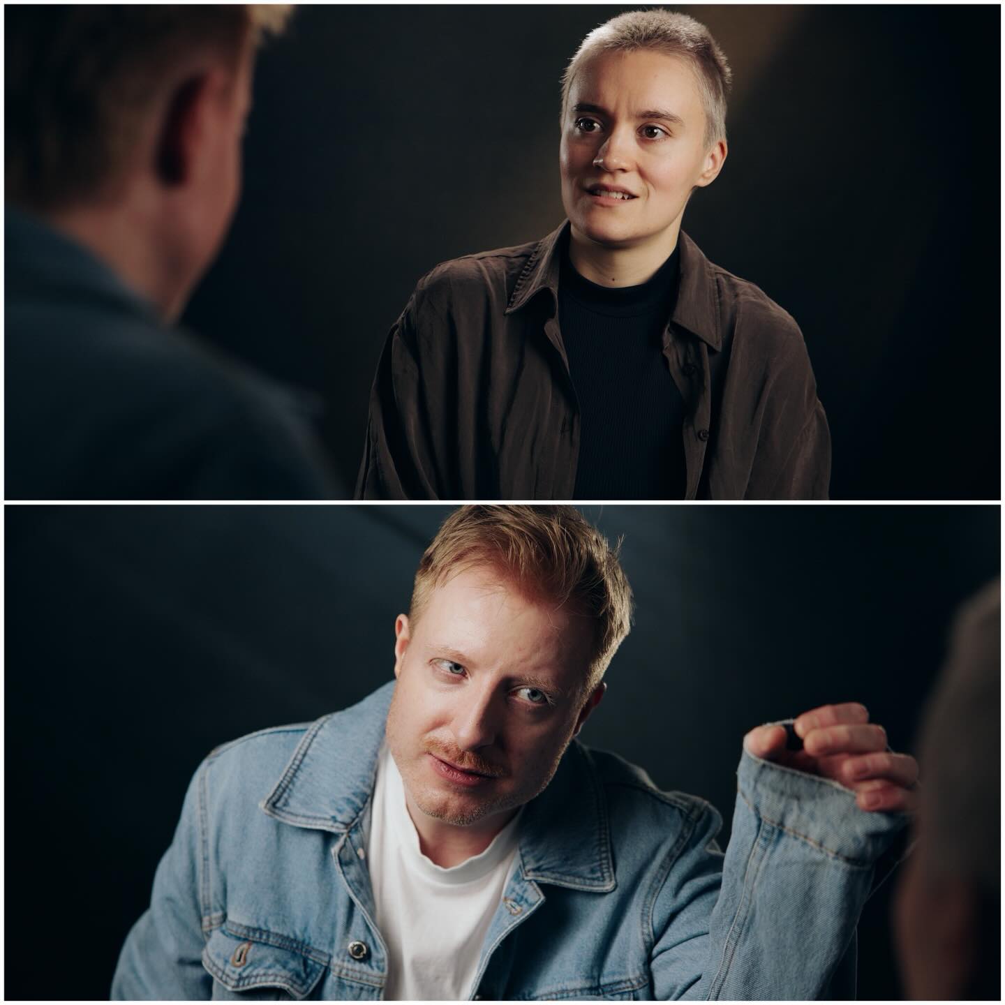 @neilycam and @anja.hasselbeck in the space today for a brilliantly hilarious #duologue 🎥 💫
#selftape #duologuefilming #scenework #acting