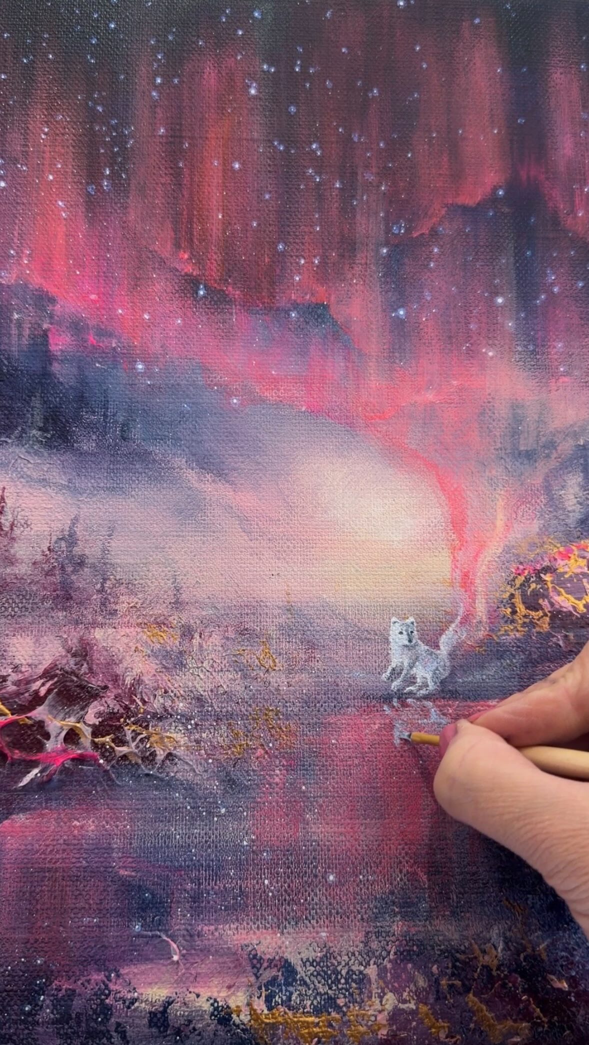 Have you heard this myth? 🦊💕
#slowlifestyle #semiabstractart #artinspiration #landscapeartist #folklore #fantasyart