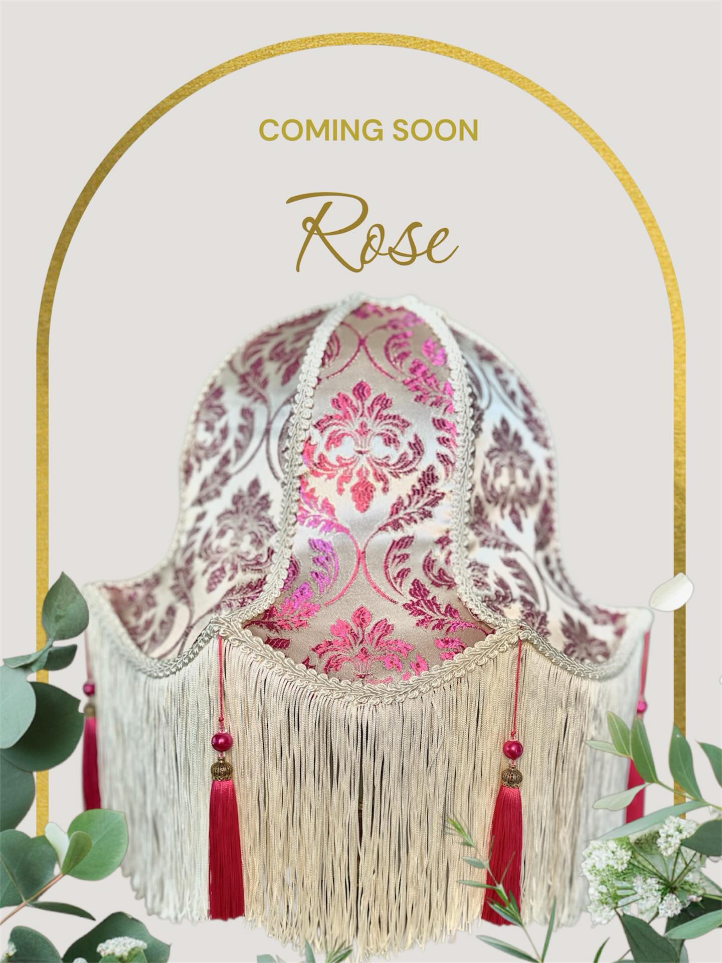 Coming soon… 🌹 #newlampshade #englishrose #victorianlampshades #handmade #handsewing