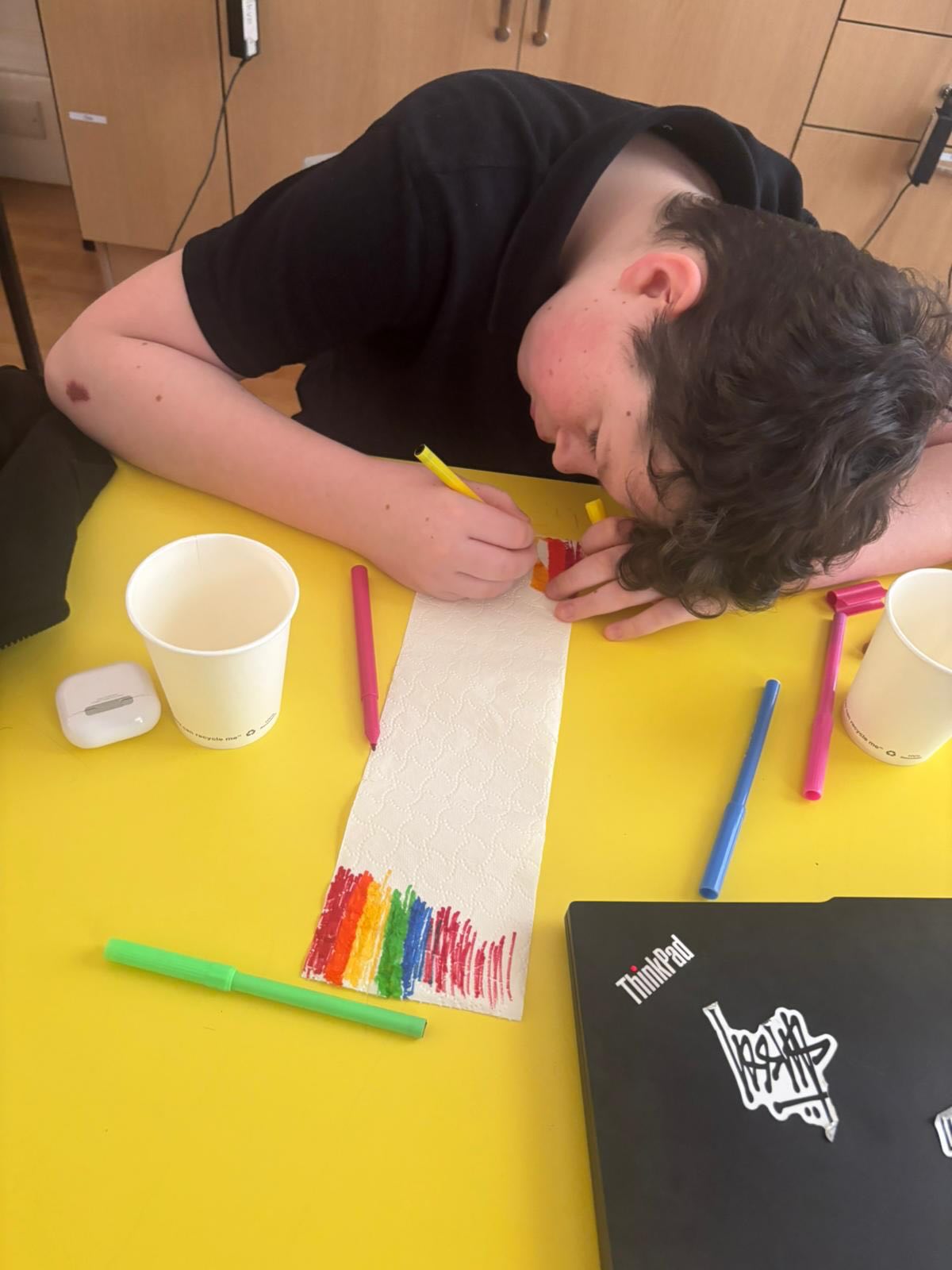 Skye class tried an experiment of growing our own rainbow which was partially successful 🌈 🪴#grow #curiousminds