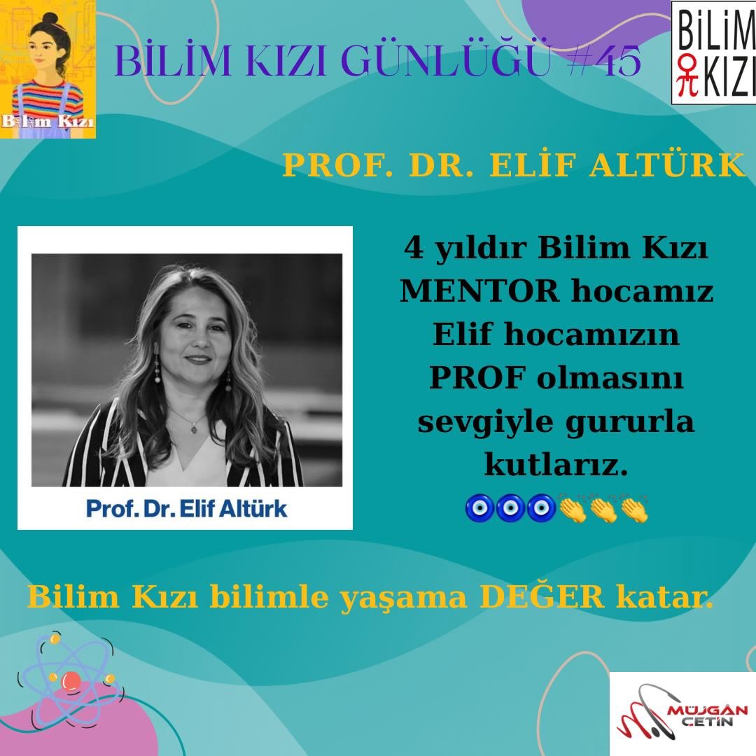 4 yıldır #BilimKızı #MENTOR hocamız @mutlulugun_izinde Prof Dr. Elif Alturk hocamızın PROF olmasını sevgiyle gururla duyurmak isterim 🧿🧿🧿👏👏👏 https://www.okan.edu.tr/cv/elif-alturk/