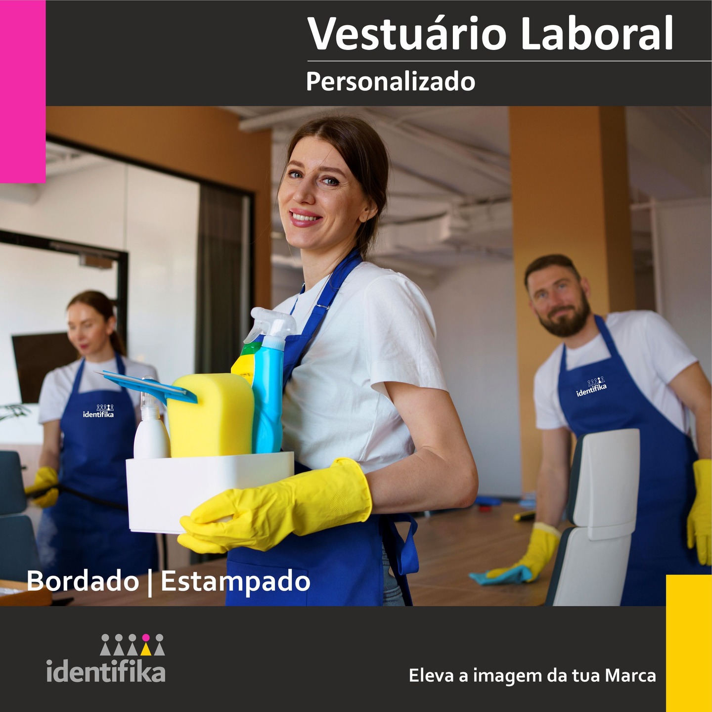 Acreditamos que cada peça de vestuário laboral personalizada é uma oportunidade para elevar a identidade da tua marca.
⭐Vestuário Laboral Personalizado👚
identifika | eleva a imagem da tua Marca
contacto@identifika.pt
Tlm. 916 481 307
www.identifika.pt