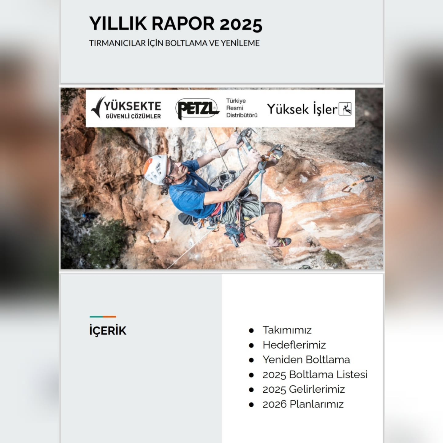 2025 Yıllık raporumuz. Bizi destekleyen ve yardımcı olan herkese çok teşekkür ederiz.
Tırmanışla kalın & Güvenle tırmanın.
Ana sponsorumuz : @yuksekteguvenli 'ye çok teşekkür ederiz.
@yuksekisler 'e destekleri için ayrıca teşekkürler.
#bolting
#rebolting
#routesetting
#routesetter
#climbing