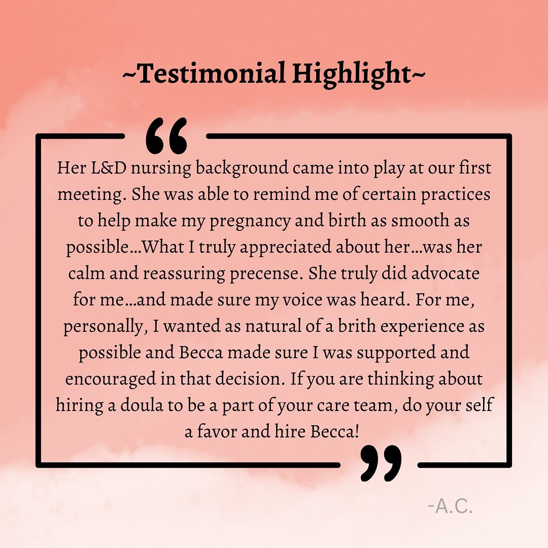 Sharing some client love! ❤️
I was so happy to serve this mama who also is a childhood friend of mine! She rocked her unmedicated hospital birth and we got to meet her precious baby girl!
#birth #indiana #doula #hospitalbirth #unmedicatedbirth #birthdoula #doulaindiana #pregnant #laboranddelivery #labor #postpartum #advocate #christiandoula #nurse #natural #naturalbirth #midwife #homebirth #homebirthdoula