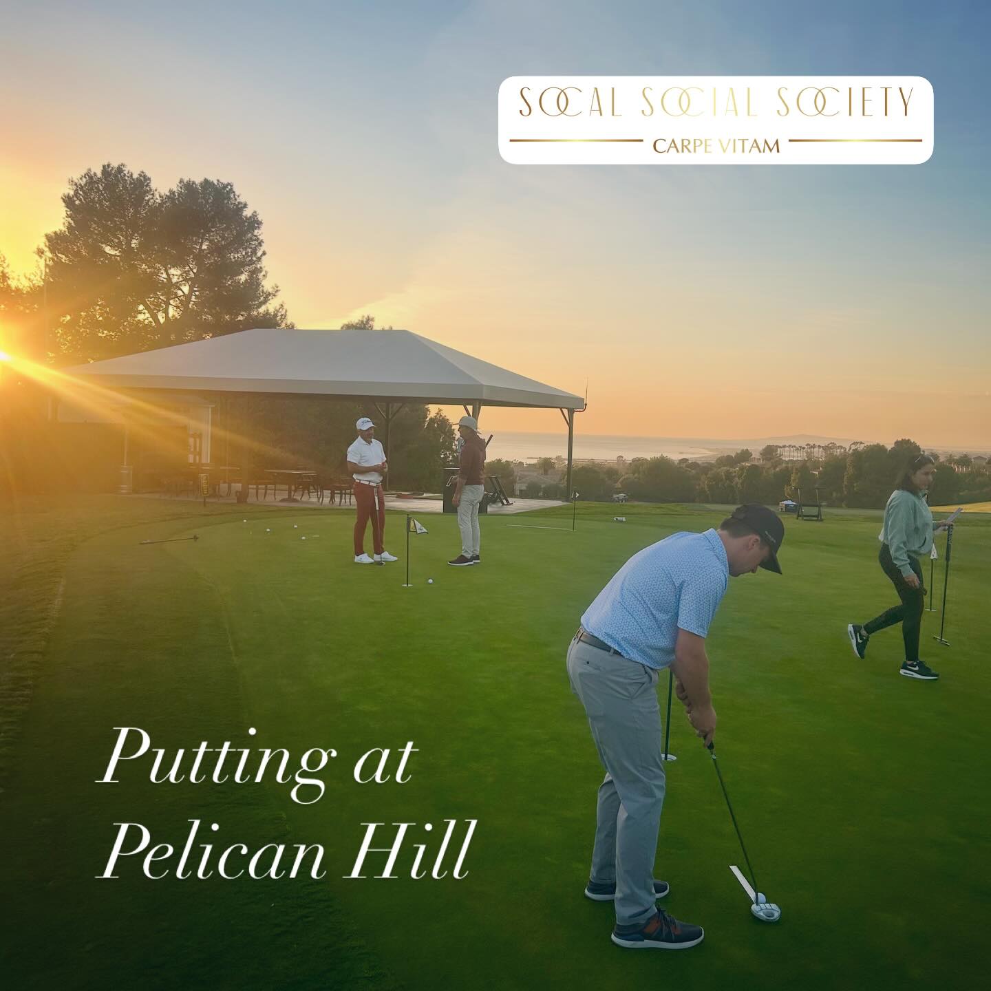 It was the perfect afternoon for a Putting Lesson taught by @timmitchellgolfperformance at @pelicanhillgolfclub ⛳️