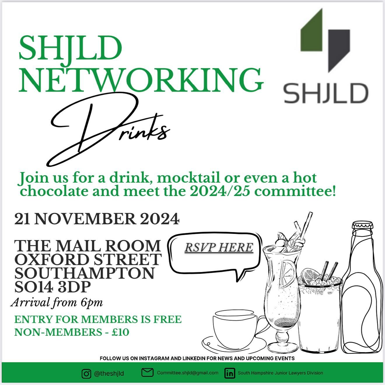 Please join us at The Mail Room, Oxford Street, on 21 November for our first event since the start of the 2024/25 committee year! 🍹🍺☕️
We are delighted to invite both familiar faces and new members to join us and we look forward to seeing you there! 🤩😍
Please RSVP by using the link below 👇
🔗 https://lnkd.in/epb2WEZD