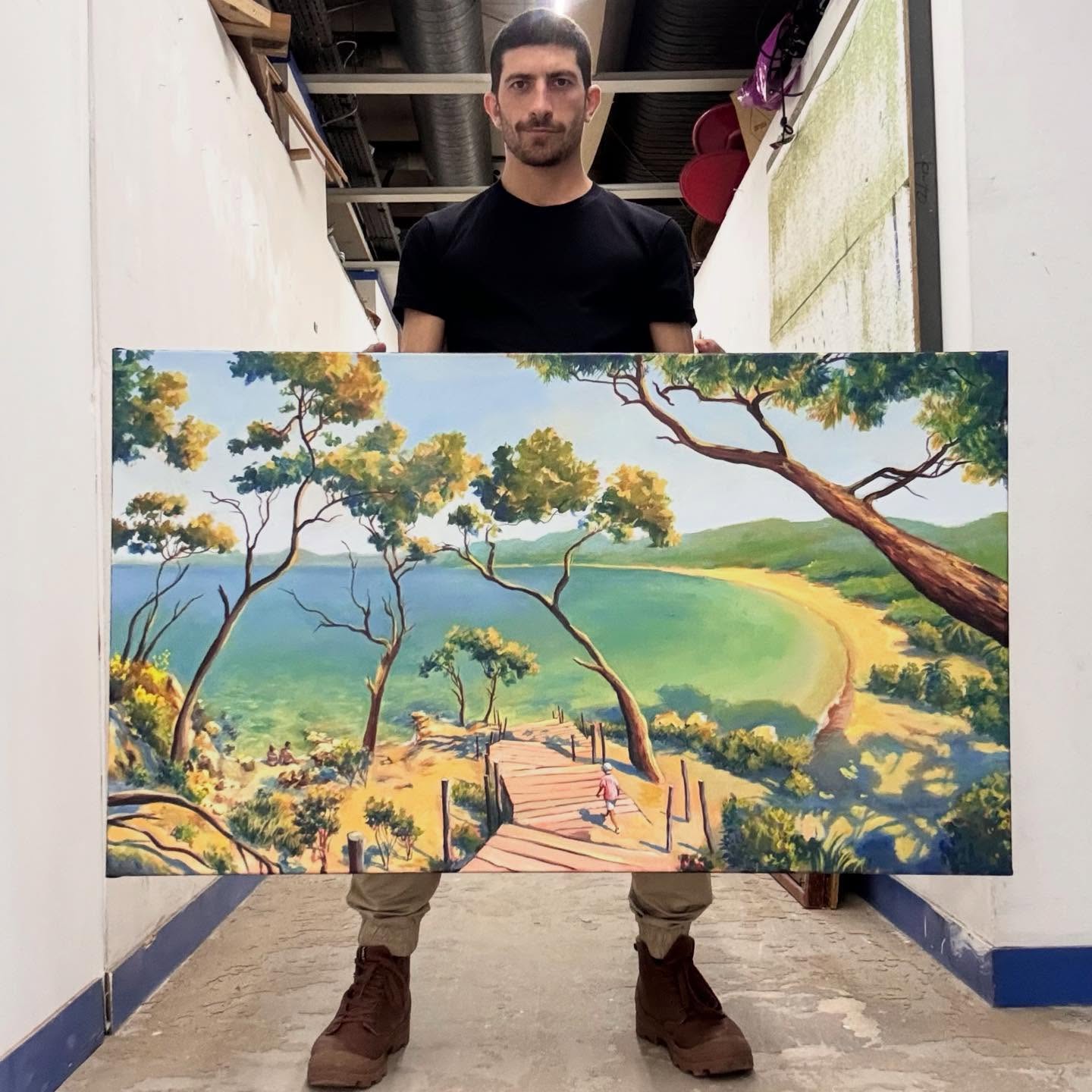 Nouvelle coupe 💇 mais on reste sur les paysages pour cette commande, et une envie d’été
Les beaux jours, vite, nous reviennent
120 x 70 cm
Merci @aymard.bros 🙏 pour ta confiance