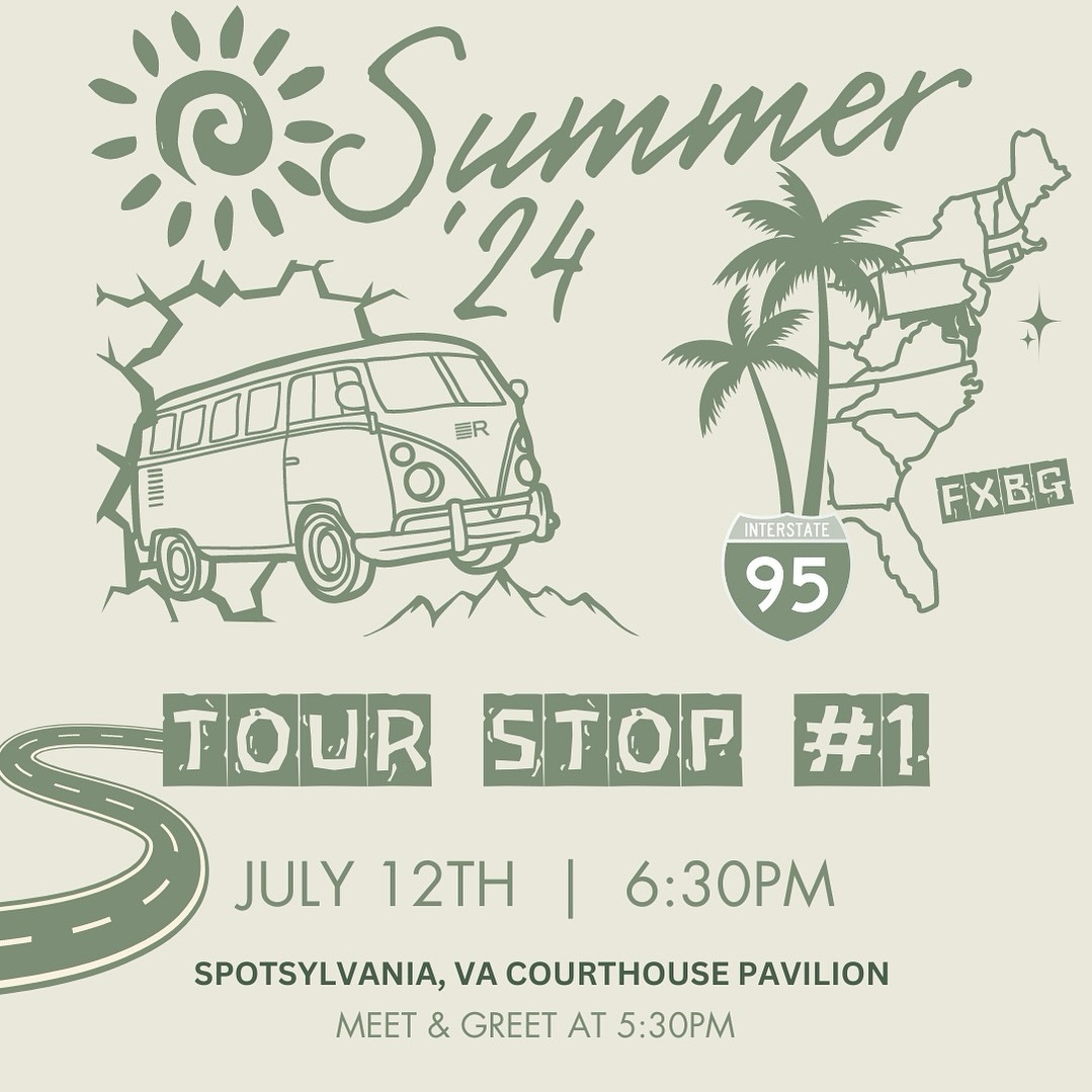 ☀️SUMMER TOUR STOP #1☀️
We are kicking off our summer tour with a WORSHIP NIGHT at the Spotsylvania, Va Courthouse Pavilion! Come ready to encounter the presence of Jesus, we are so excited for all that He is going to do!
LOCATION: 9011 John Myer St
Spotsylvania, VA 22553
⤵️⤵️⤵️
Want to meet some of our leaders and learn more about Revive School? Come early and join us at 5:30pm for a MEET & GREET at the same place!! Look for our booth in the lawn!
⤵️
If you want us to bring our summer tour your way, send us a DM or comment down below!
•
•
•
Apply for Revive School by going to the link in our bio🔗