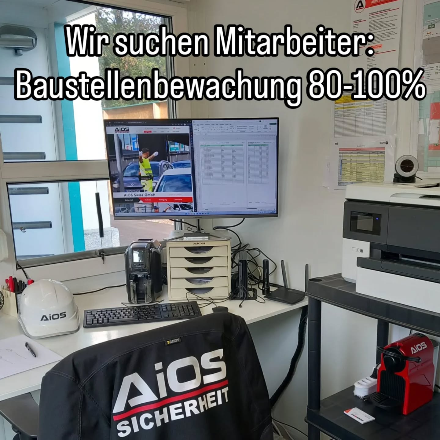 🌟 Jetzt bewerben: Wir suchen zuverlässige Mitarbeiter in Dietikon und Umgebung! 🌟
Du bist auf der Suche nach einer neuen Herausforderung? Wir bieten dir:
✅ Geregelte Arbeitszeiten
✅ Einen attraktiven Arbeitsplatz
✅ Ein fairen Lohn
Was wir von dir erwarten:
Pünktlichkeit und Durchsetzungsvermögen.
Wenn du Teil unseres Teams werden möchtest, freuen wir uns auf deine Bewerbung!
Schicke sie einfach an: bewerbung@aios-swiss.ch
Wir freuen uns darauf, dich kennenzulernen! 💪