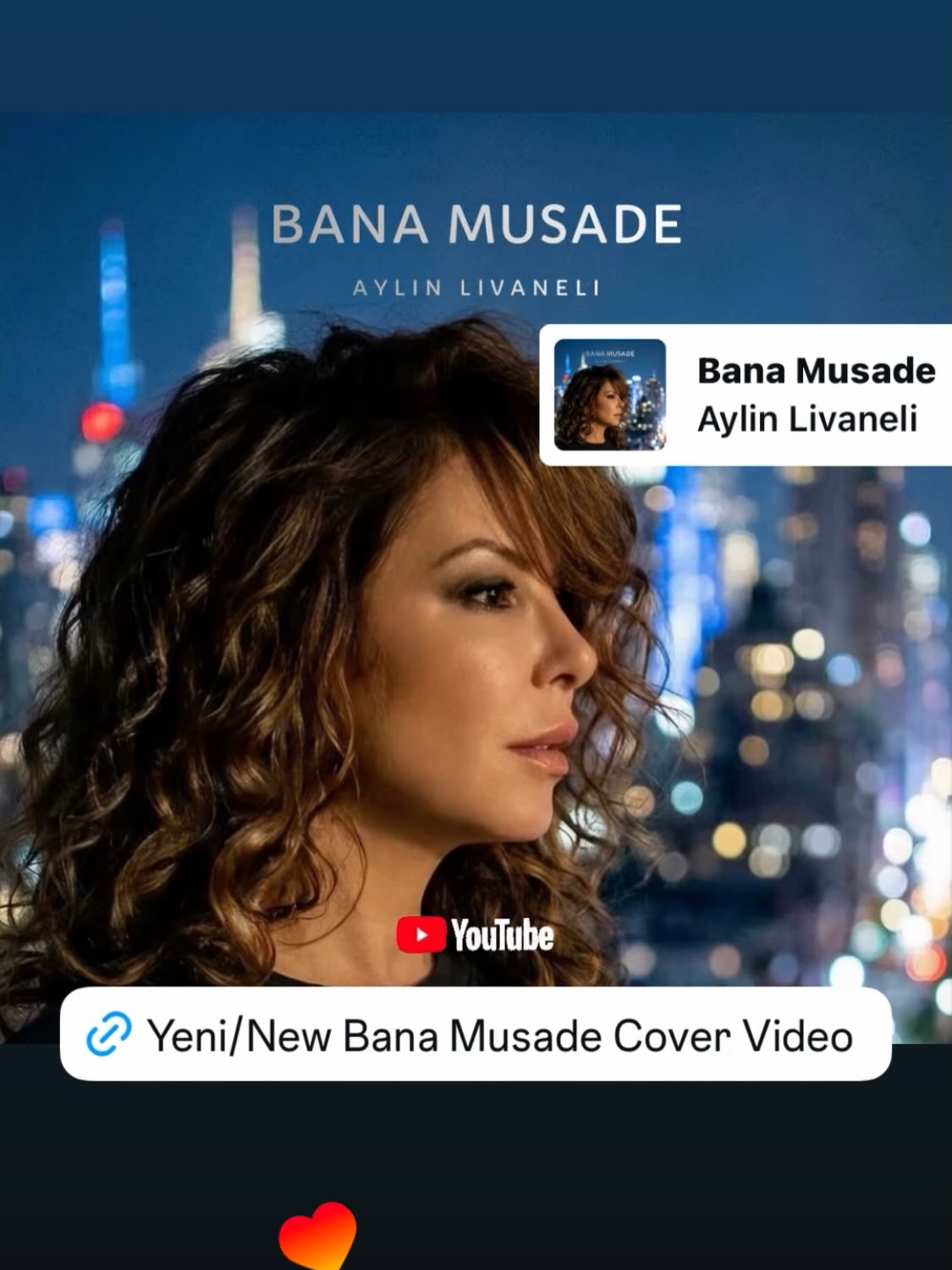 Yepyeni/All new “Bana Müsade” klibi #Youtube’da 🎼🎬
Link: https://youtu.be/Zz8kFieM
