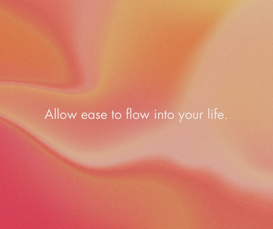 Embracing ease is a spiritual practice in itself! Whenever I have a check-in with myself I like to think about what ways I am blocking ease from my life. For me it can be worrying about things that are out of my control or other people, letting laundry pile up in front of my drawers in the closet🤦🏼♀️, eating late at night (messes up my whole sleep cycle), and I’m sure many more other scenarios. Working on excavating these so my life feels in flow and filled with tranquility🌿