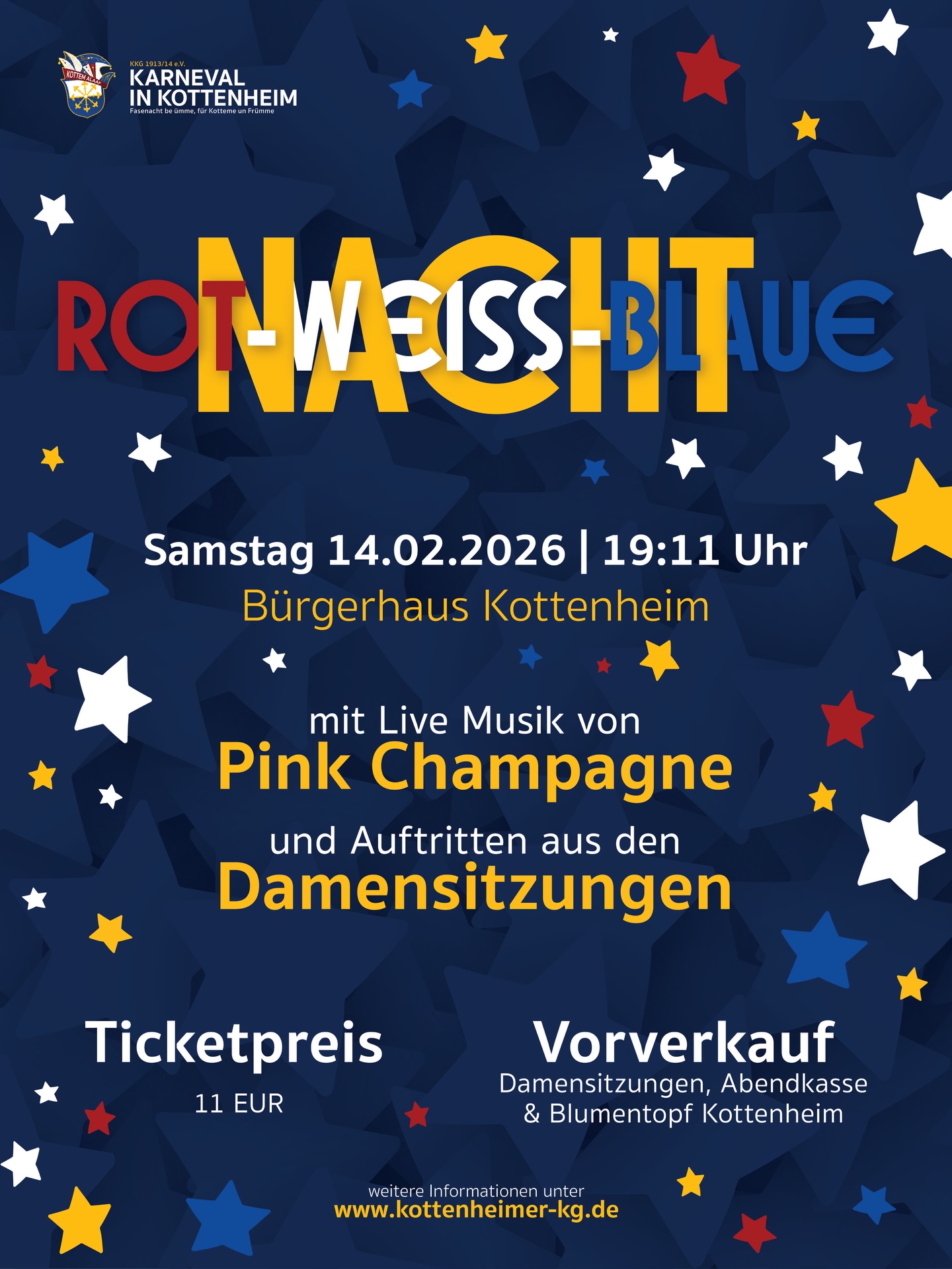 Nur noch wenige Tage bis zur Rot-Weiß-Blaue-Nacht❤️🤍💙🖤
Kommt vorbei und feiert mit uns zusammen🥰🎉