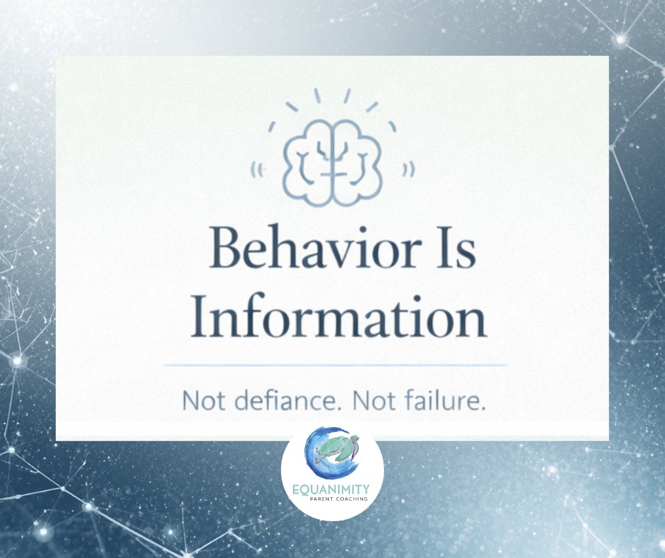 Behavior is not the problem.
Behavior is information.
When parents shift from control to curiosity, everything
changes.
Share with a parent struggling with their child's behavior and learn about parent coaching. Link in Bio
#NeuroscienceParenting #ParentEducation #EquanimityParentCoaching