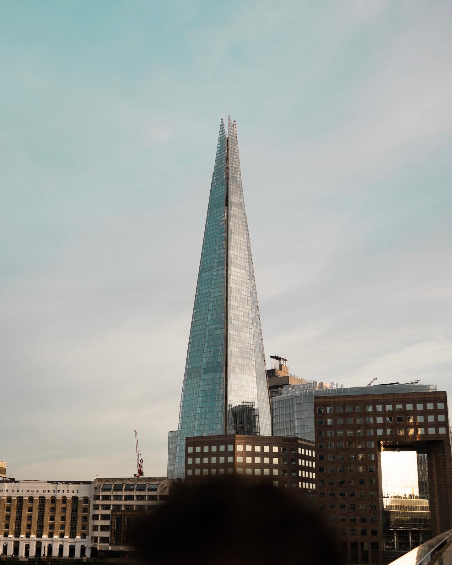 Quick snap of @theshardlondon on route to an event.