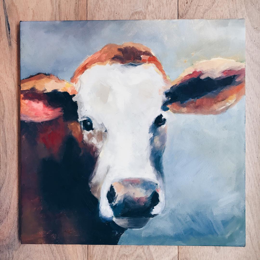 Young Calf now for sale @ my #minted artist store! Sizes 8" x 8" up to 44" x 44" framed or unframed 🌵link in bio