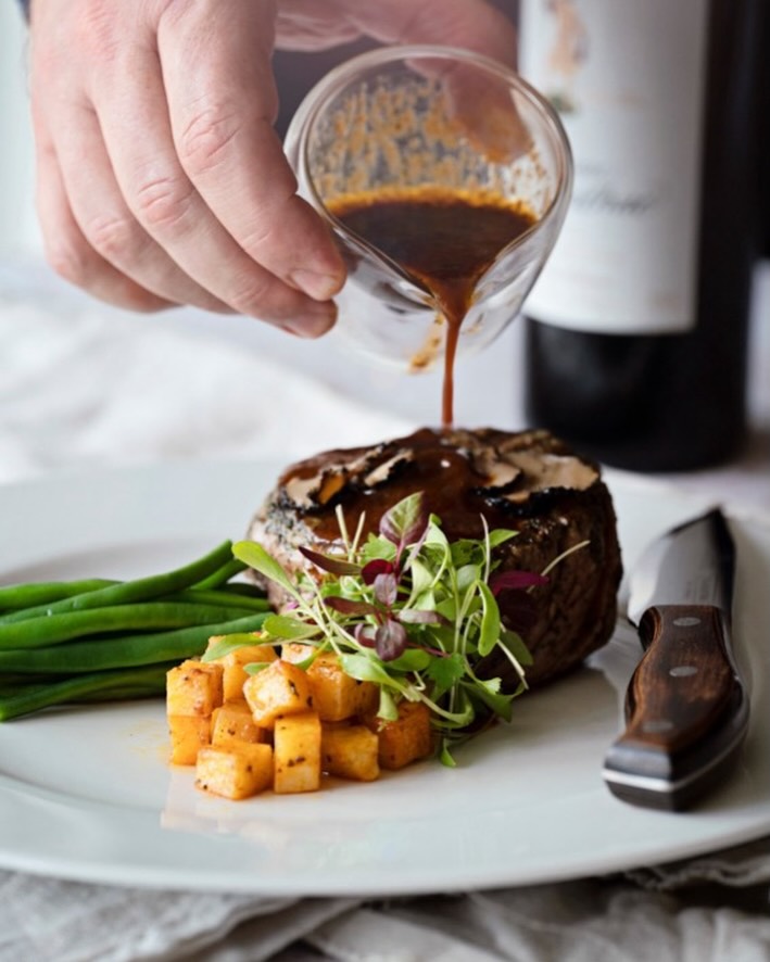 8oz dry aged beef fillet - my favourite cut of meat and one of my biggest sellers. #privatechef #personalchef #dinner #dinnerparty #fillet visit - www.personalchef.me.uk to book in your dinner now.