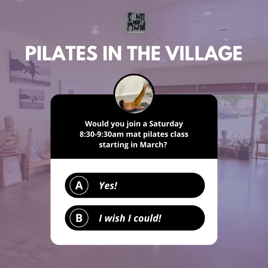 Would you like a stronger core, better posture, and a deeper awareness of how your body moves? Pilates teaches you to slow down, connect, and move with intention…not just rush through reps.
Register for our spring Pilates In The Village Series.
Saturday’s ⏰ 8:30–9:30am in Carlsbad Village
🗓 Starting in March
I need at least 5 committed people to make this class happen. Comment below or DM me if your interested in joining our mat pilates classes
If you’ve been saying you want to be more consistent… this is your sign.