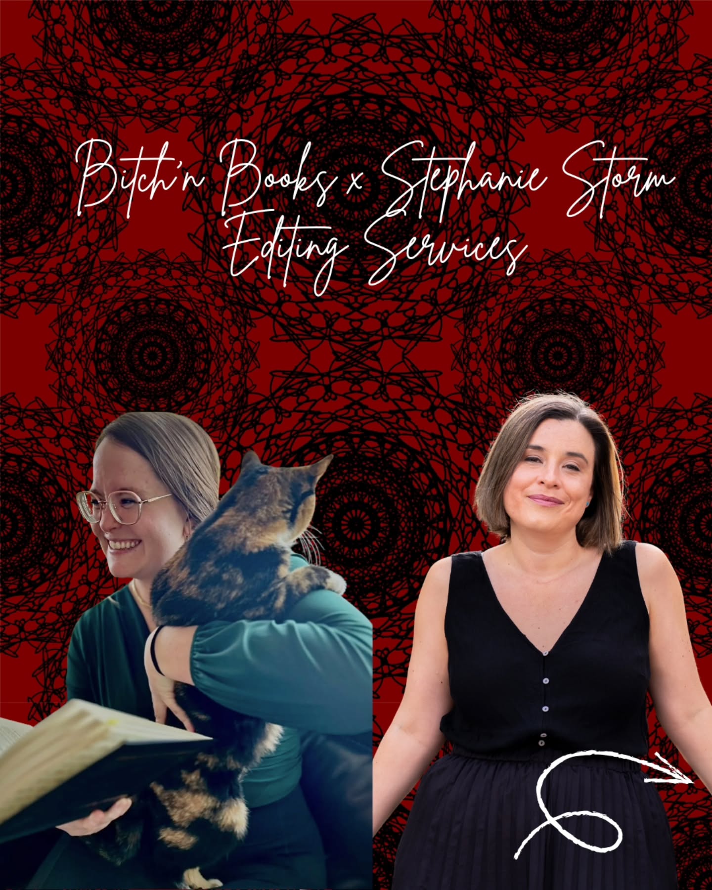 QOTD: What’s your latest fantasy obsession? Anything you need us to know about?
This is like when I launched my debut and told no one. So this is me, learning from that experience 😂
I’ve spoken about my love for working with Kate as my editor on my books, so it was only natural for us to partner together on this topic. In the time that I’ve been an author, I’ve been beta reading and developmental editing for several authors behind the scene, so it’s about time I make it official.
With Kate’s editing background and my author background, we can give you the best service possible while ensuring you’ve had a great experience with editing. (Something I know that doesn’t always happen in our industry).
If you’re looking for any of these services and you’re interested in a sample edit, comment “sample” and I’ll get in touch!
#thestephaniestorm #fragmented #legionofpride #theruleofthedamned #bitchnbookseditorial