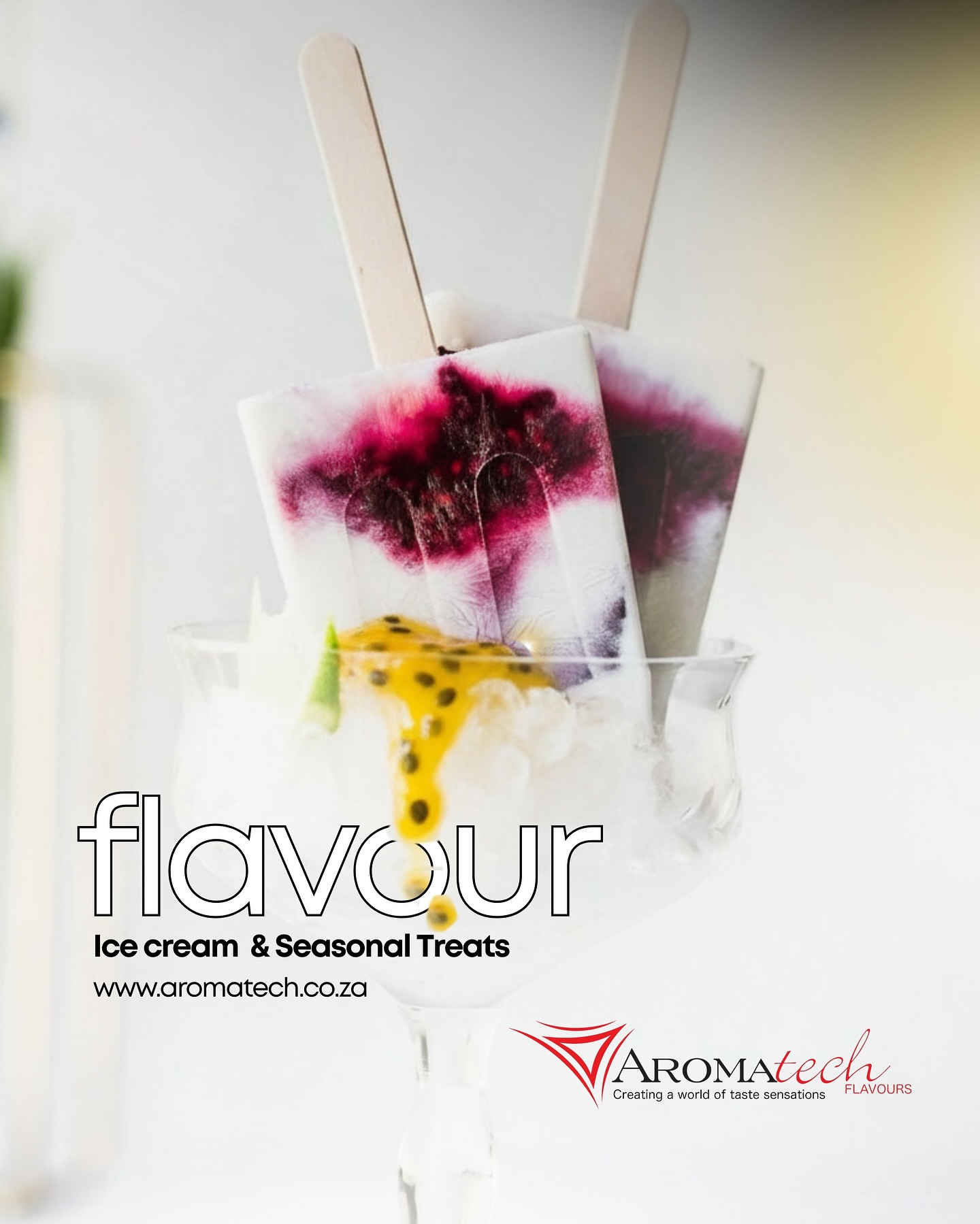 AROMATECH FLAVOURS develop vibrant flavours for any season. Fresh uplifting, and adventurous FLAVOURS is growing across beverages, ice creams, and seasonal treats.
Aromatech help brands to stay ahead of flavour movements and shaping tomorrow’s trends
today.
ORDER YOUR FLAVOUR TODAY
☎️Telephone: 011-452-1760 | 010-010-6174
🌐https://www.aromatech.co.za/
📍Orders: sales@aromatech.co.za
#flavour #aromatech #aromatechflavours #flavourdevelopment