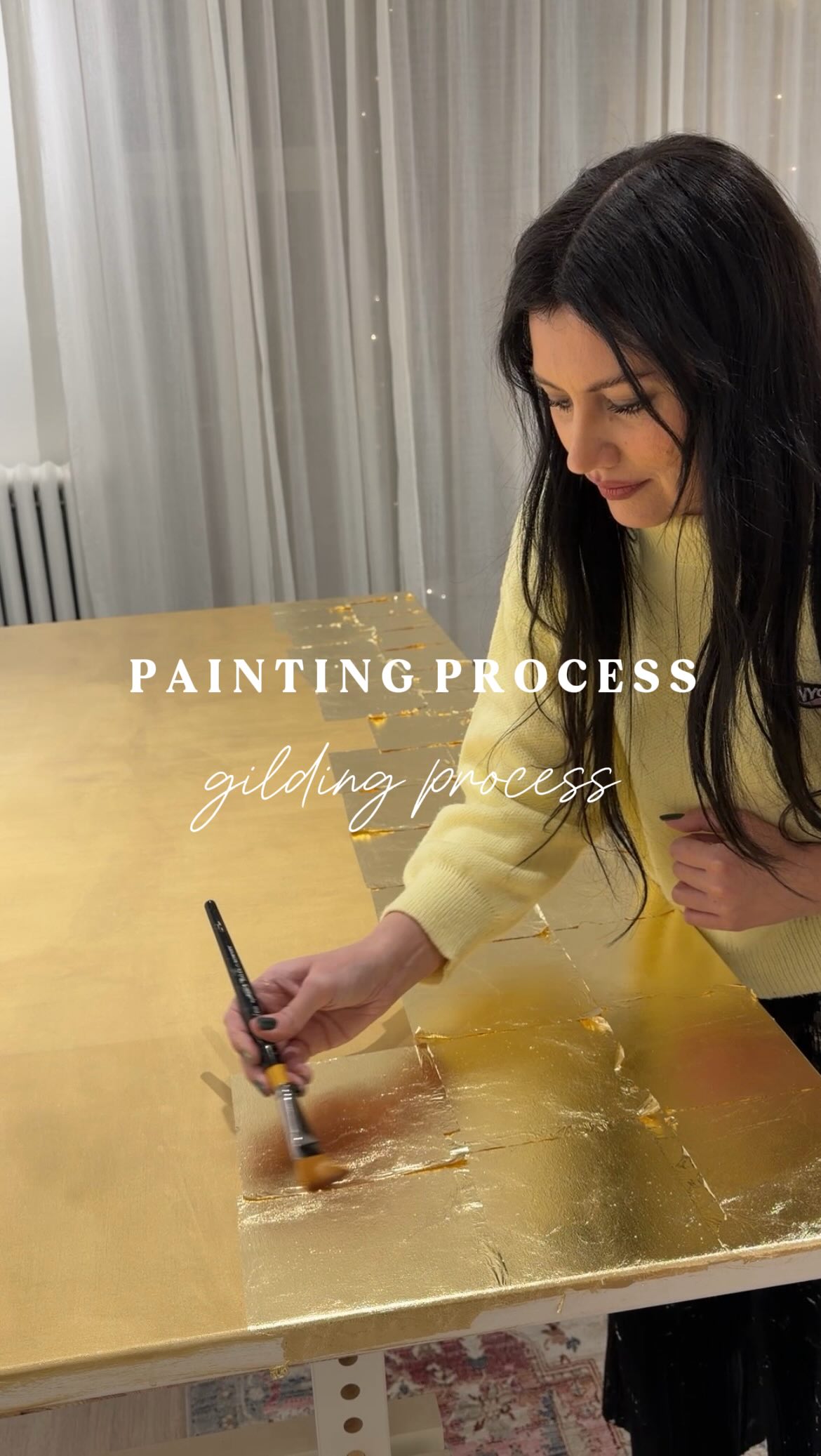 Mentally and physically drained after this… but still loving it ✨🥰
#slowlifestyle #semiabstractart #metalleaf #landscapeartist #paintingtutorial #fantasyart
